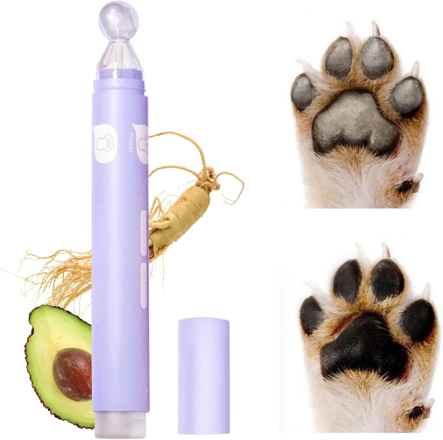 بالم مرطوب کننده پنجه حیوانات خانگی - قلم بالم مرطوب کننده پنجه سگ و گربه، لوسیون 7.5 گرمی با جذب سریع و بدون نشتی، راه حل مراقبت از پوست برای حیوانات نژاد کوچک، متوسط و بزرگ بالم مرطوب کننده پنجه حیوانات خانگی - قلم بالم مرطوب کننده پنجه سگ و گربه، لوسیون 7.5 گرمی با جذب سریع و بدون نشتی، راه حل مراقبت از پوست برای حیوانات نژاد کوچک، متوسط و بزرگ