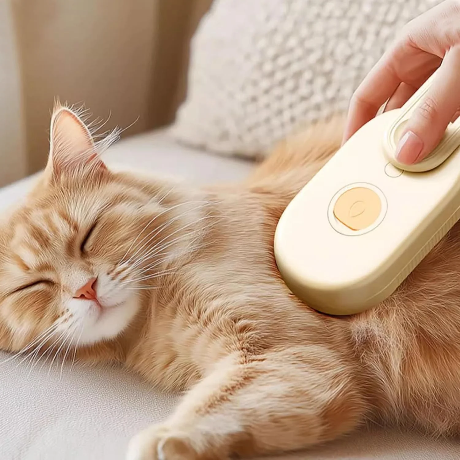 برس حیوانات خانگی برای گربه ها | برس موی سگ لوازم نظافت گربه | شانه تمیز کننده شارژی لوازم حیوانات خانگی برای از بین بردن مو، گره باز کردن و تمیز کردن زیرپوشش موی بچه گربه و توله سگ مناسب فضای داخلی برس حیوانات خانگی برای گربه ها | برس موی سگ لوازم نظافت گربه | شانه تمیز کننده شارژی لوازم حیوانات خانگی برای از بین بردن مو، گره باز کردن و تمیز کردن زیرپوشش موی بچه گربه و توله سگ مناسب فضای داخلی