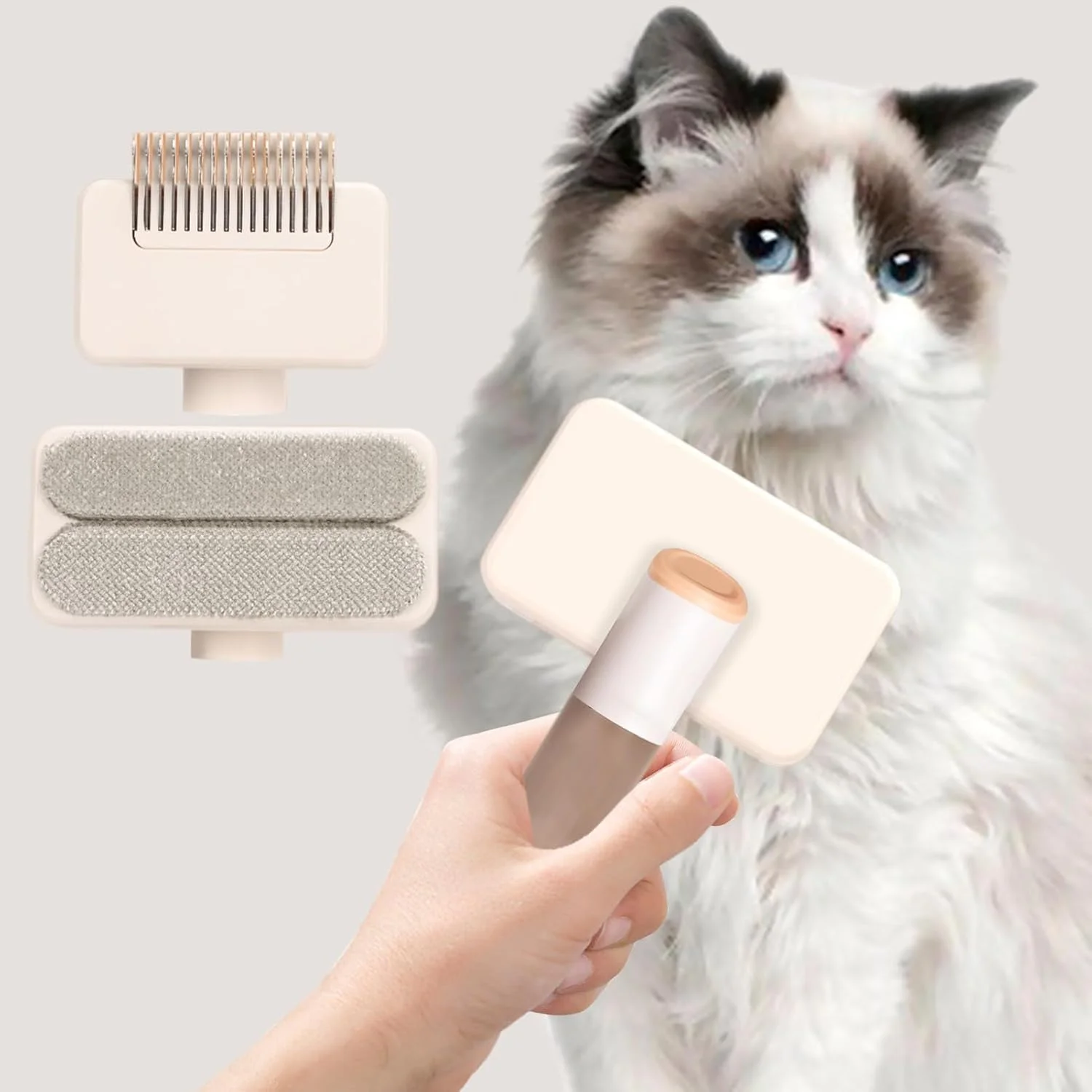 برس موی گربه برای گربه های خانگی - شانه ابزار نظافت و ماساژ حیوانات خانگی و پاک کننده پرز | برس گربه مو بلند - برای سگ ها، توله سگ ها، بچه گربه ها، سالن خانه، حمام، اسپا، دوش، مسافرت در فضای باز برس موی گربه برای گربه های خانگی - شانه ابزار نظافت و ماساژ حیوانات خانگی و پاک کننده پرز | برس گربه مو بلند - برای سگ ها، توله سگ ها، بچه گربه ها، سالن خانه، حمام، اسپا، دوش، مسافرت در فضای باز