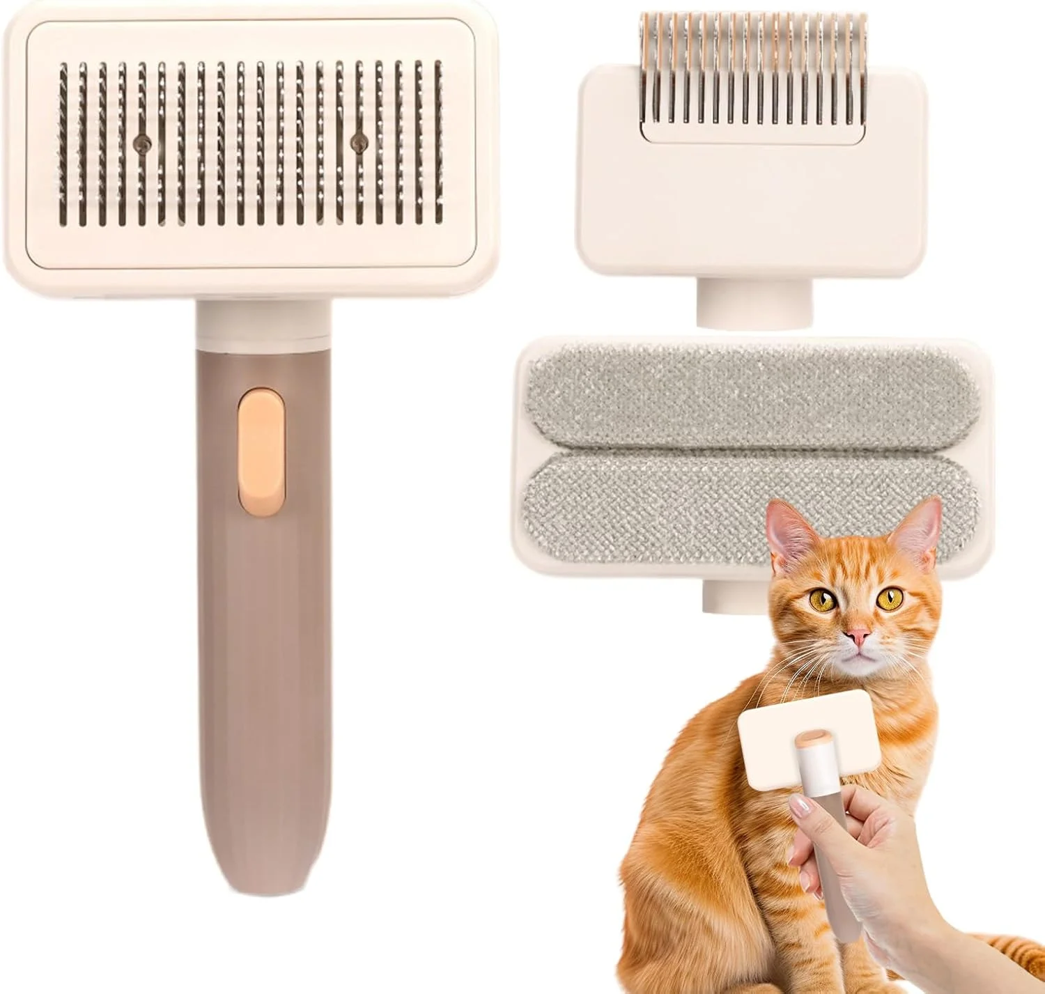 برس گربه برای ریزش مو | ابزار شانه ماساژ و نظافت حیوانات خانگی | برس گربه مو بلند - مناسب برای سگ، توله سگ، بچه گربه، استفاده در منزل، سالن، حمام، اسپا، دوش، مسافرت در فضای باز برس گربه برای ریزش مو | ابزار شانه ماساژ و نظافت حیوانات خانگی | برس گربه مو بلند - مناسب برای سگ، توله سگ، بچه گربه، استفاده در منزل، سالن، حمام، اسپا، دوش، مسافرت در فضای باز