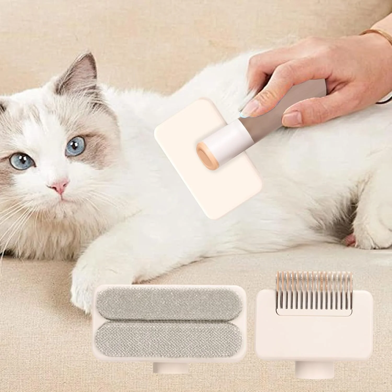 برس گربه برای گربه های خانگی - شانه ابزار ماساژ نظافت حیوانات خانگی - برس گربه مو بلند | برای سگ ها توله سگ ها بچه گربه ها سالن خانه حمام اسپا دوش مسافرت در فضای باز