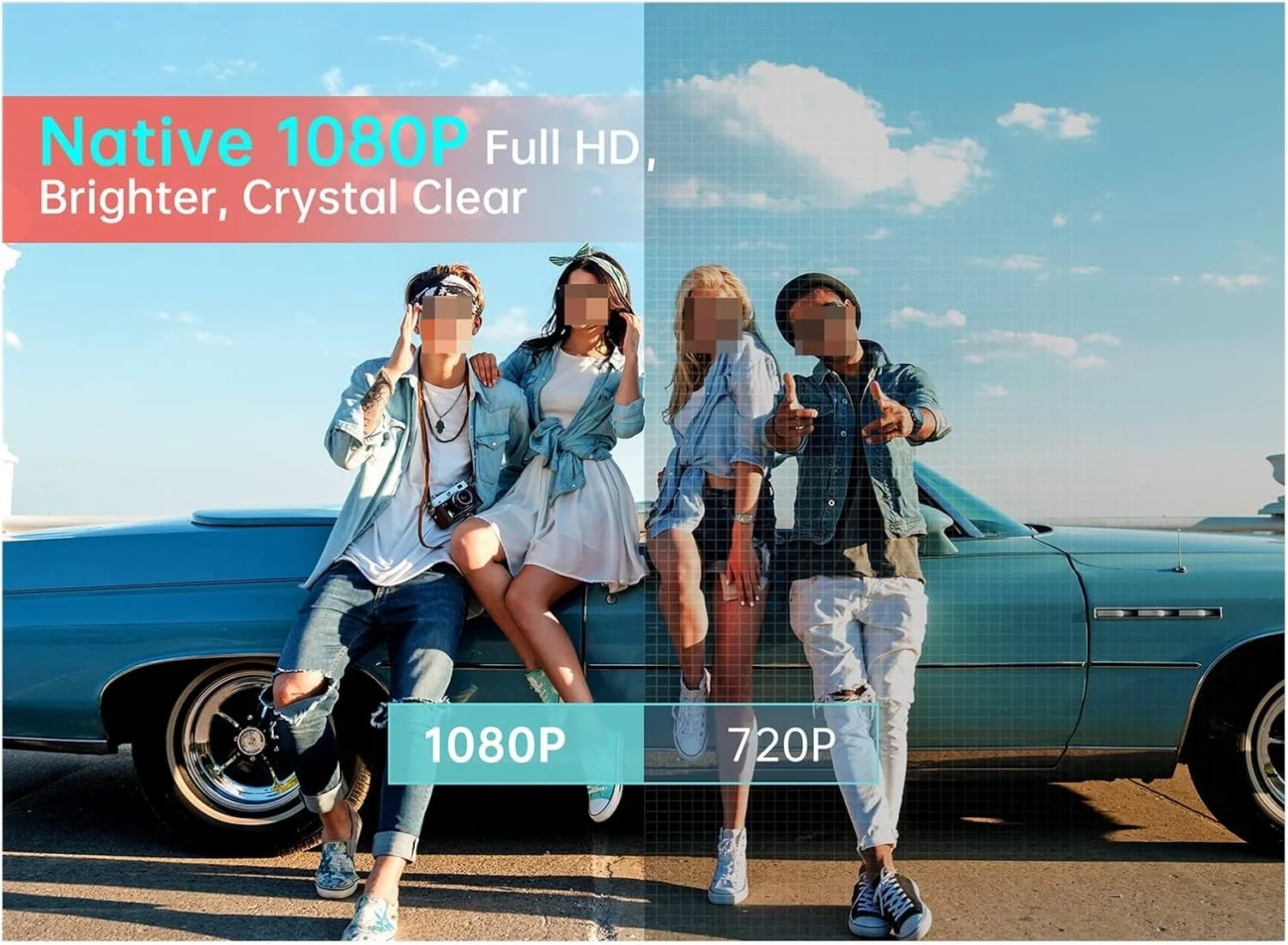 پروژکتور وای فای 5G مدل CBWCCY Leisure 510PW با کیفیت اصلی 1080P، دارای نرم افزار آفیس داخلی، تصحیح زاویه ±60° 4D و زوم، پروژکتور قابل حمل برای تلفن/تلویزیون پروژکتور وای فای 5G مدل CBWCCY Leisure 510PW با کیفیت اصلی 1080P، دارای نرم افزار آفیس داخلی، تصحیح زاویه ±60° 4D و زوم، پروژکتور قابل حمل برای تلفن/تلویزیون