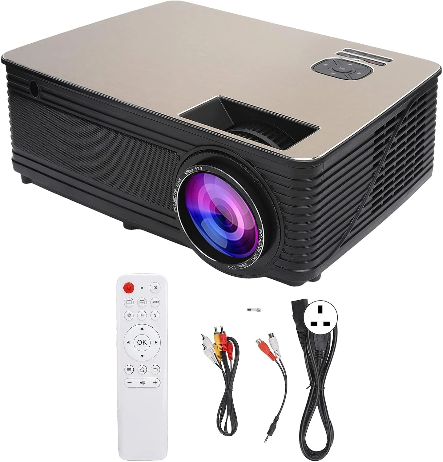 پروژکتور مینی CBWCCY، پروژکتور مینی هوشمند WiFi با کیفیت 1080P FHD، تجهیزات چند زبانه هوشمند قابل حمل LCD + LED، سازگار با HDMI VGA USB TF AV، برای سرگرمی خانگی پروژکتور مینی CBWCCY، پروژکتور مینی هوشمند WiFi با کیفیت 1080P FHD، تجهیزات چند زبانه هوشمند قابل حمل LCD + LED، سازگار با HDMI VGA USB TF AV، برای سرگرمی خانگی