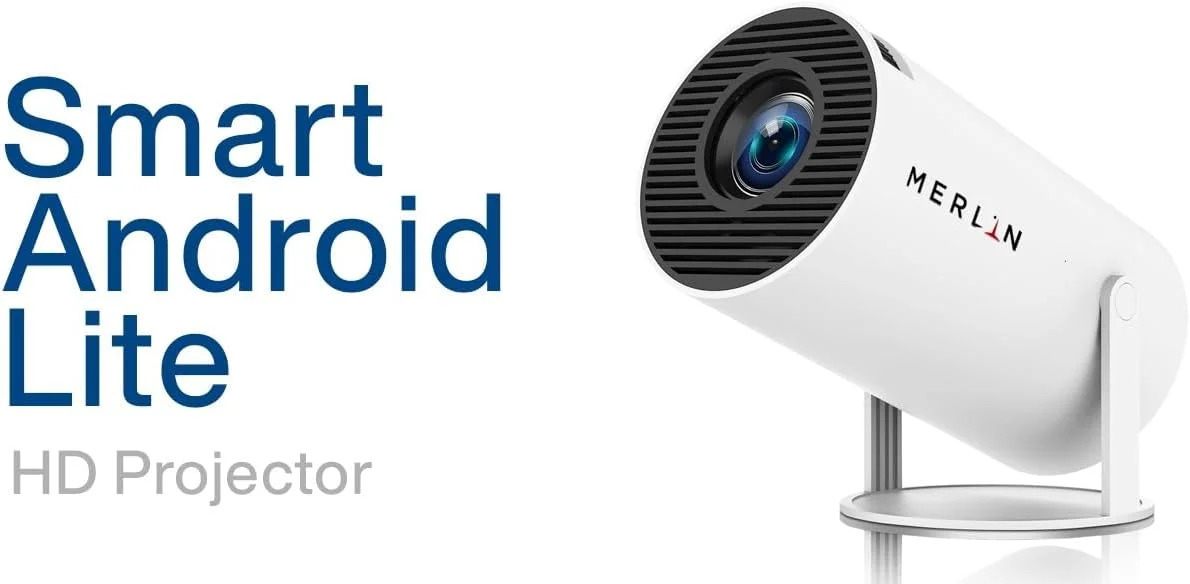 پروژکتور مینی قابل حمل مرلین 4K 1080P فول اچ دی سازگار با اندروید 11 و نتفلیکس - WiFi 6، BT 5.0، چرخش 180 درجه، پروژکتور سینمای خانگی کوچک پروژکتور مینی قابل حمل مرلین 4K 1080P فول اچ دی سازگار با اندروید 11 و نتفلیکس - WiFi 6، BT 5.0، چرخش 180 درجه، پروژکتور سینمای خانگی کوچک