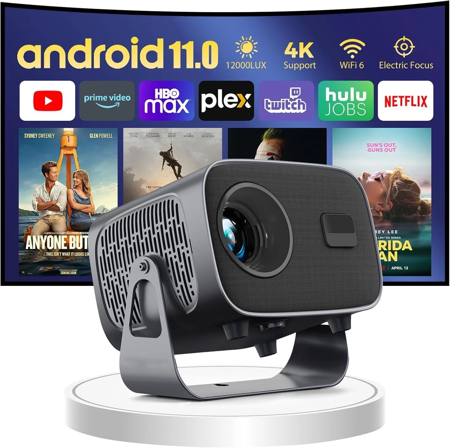 پروژکتور LED مینی قابل حمل، سیستم سینمای خانگی، پشتیبانی از ویدیو 720P Full HD، سازگار با تلویزیون هوشمند پروژکتور LED مینی قابل حمل، سیستم سینمای خانگی، پشتیبانی از ویدیو 720P Full HD، سازگار با تلویزیون هوشمند