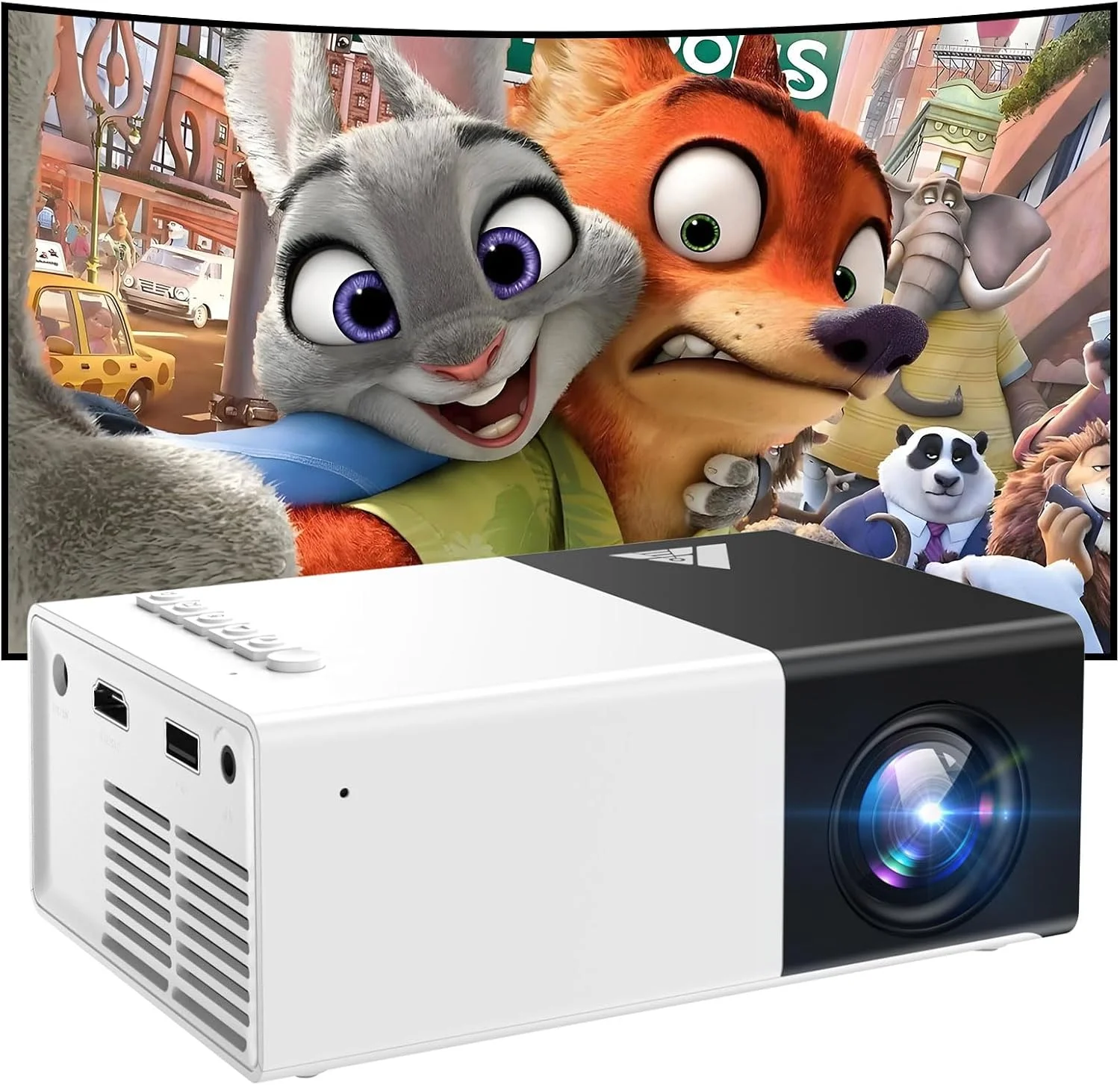 مینی پروژکتور iTJQ، پروژکتور قابل حمل با پشتیبانی از 1080P برای فیلم های داخلی و خارجی، پروژکتور تلفن سازگار با iOS/ Android، لپ تاپ، تی وی استیک/ PS5، USB/HDMI/Type-C (مشکی، VF200) مینی پروژکتور iTJQ، پروژکتور قابل حمل با پشتیبانی از 1080P برای فیلم های داخلی و خارجی، پروژکتور تلفن سازگار با iOS/ Android، لپ تاپ، تی وی استیک/ PS5، USB/HDMI/Type-C (مشکی، VF200)