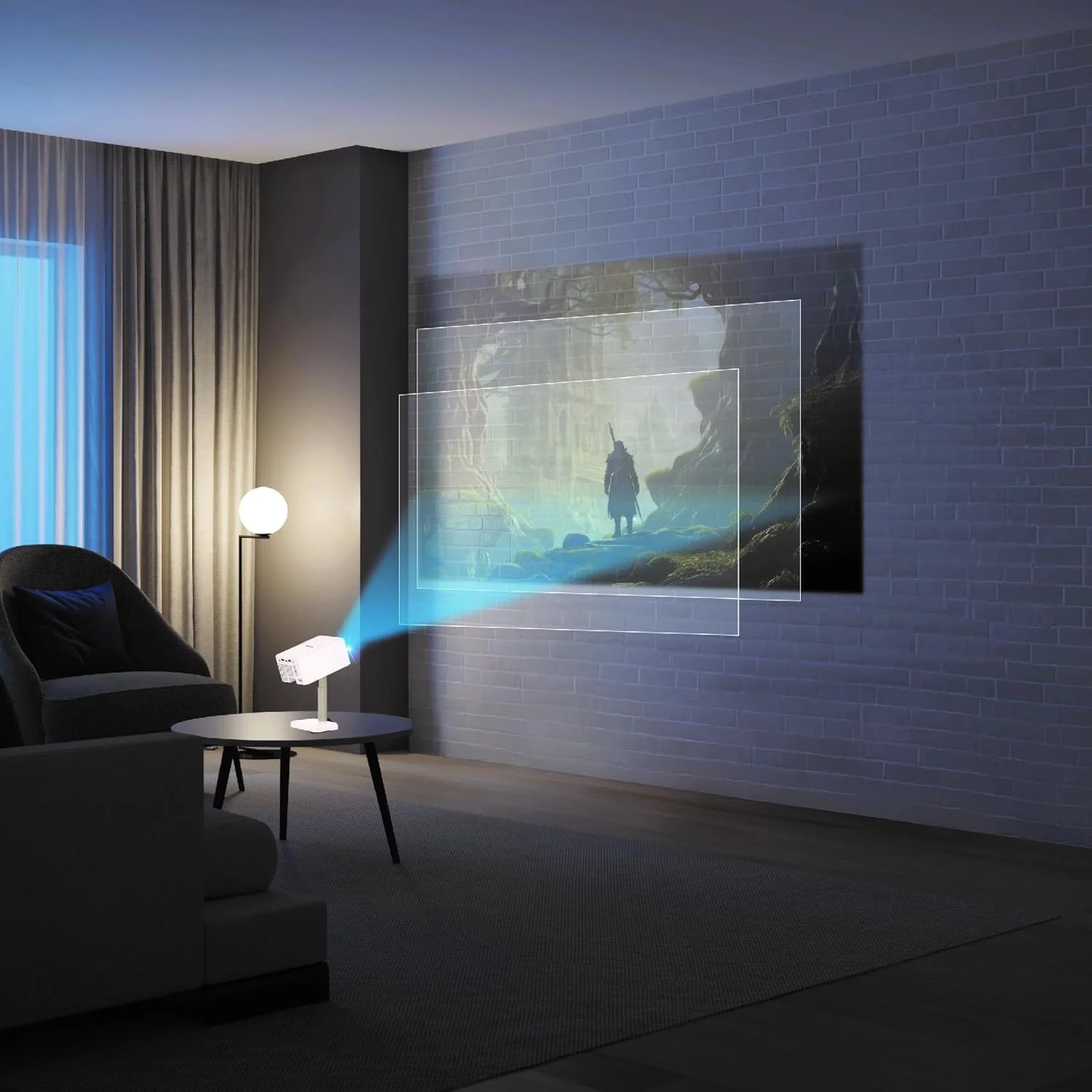 پروژکتور کهکشانی Green Lion GALAXY، پشتیبانی از 4K، اندازه صفحه نمایش 30 تا 100 اینچ، 150 ANSI، Wi-Fi 5G + بلوتوث V5.0، تصحیح خودکار Keystone، صدای فراگیر 3D، ارتفاع قابل تنظیم، چرخش 90 درجه - سفید پروژکتور کهکشانی Green Lion GALAXY، پشتیبانی از 4K، اندازه صفحه نمایش 30 تا 100 اینچ، 150 ANSI، Wi-Fi 5G + بلوتوث V5.0، تصحیح خودکار Keystone، صدای فراگیر 3D، ارتفاع قابل تنظیم، چرخش 90 درجه - سفید