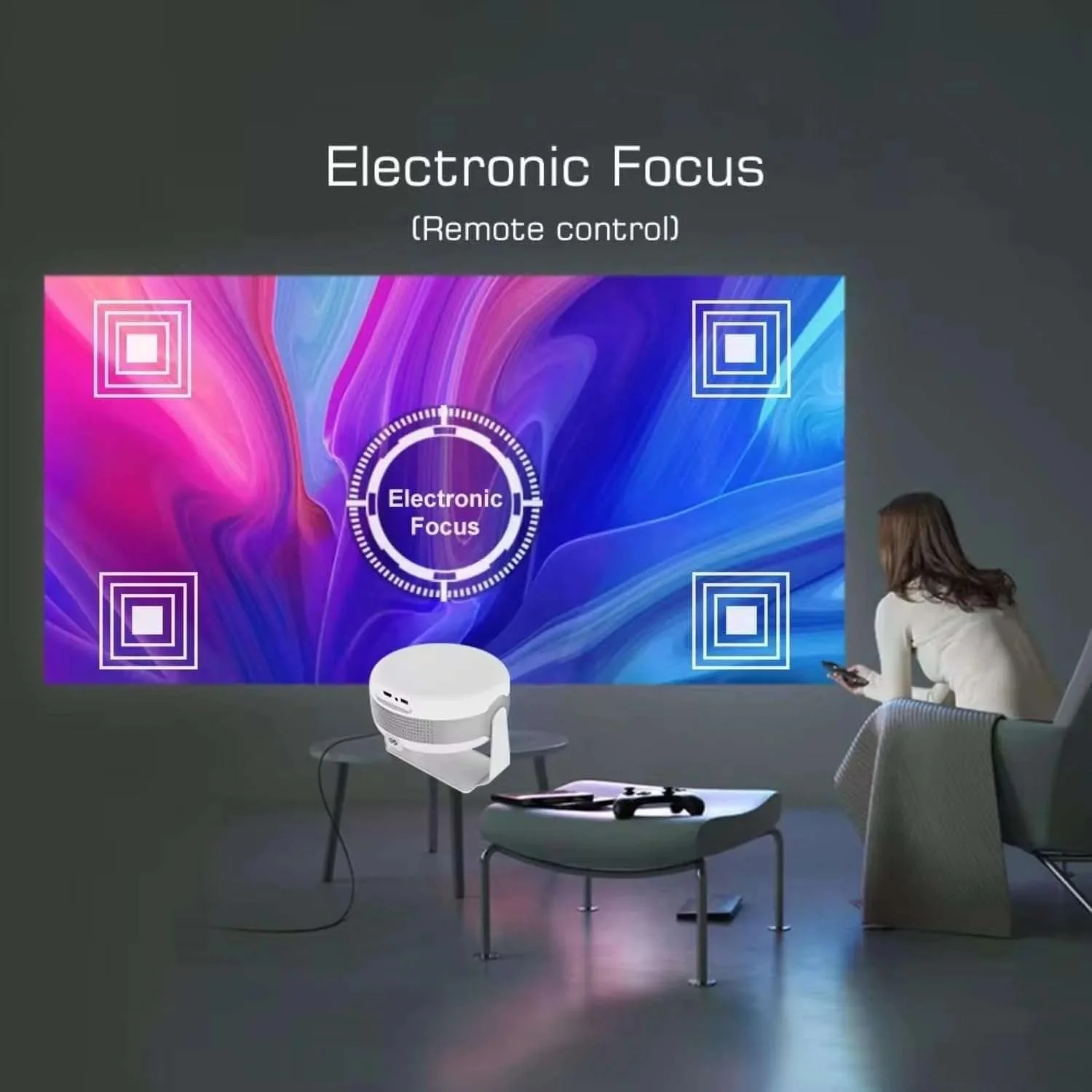 پروژکتور قابل حمل Derovan T269 Pro با اندروید 12 – پشتیبانی از 4K، کیفیت اصلی 720P HD، چرخش 180 درجه ای تصویر، Wi-Fi و بلوتوث، صفحه نمایش 130 اینچی، پروژکتور سبک وزن مسافرتی پروژکتور قابل حمل Derovan T269 Pro با اندروید 12 – پشتیبانی از 4K، کیفیت اصلی 720P HD، چرخش 180 درجه ای تصویر، Wi-Fi و بلوتوث، صفحه نمایش 130 اینچی، پروژکتور سبک وزن مسافرتی