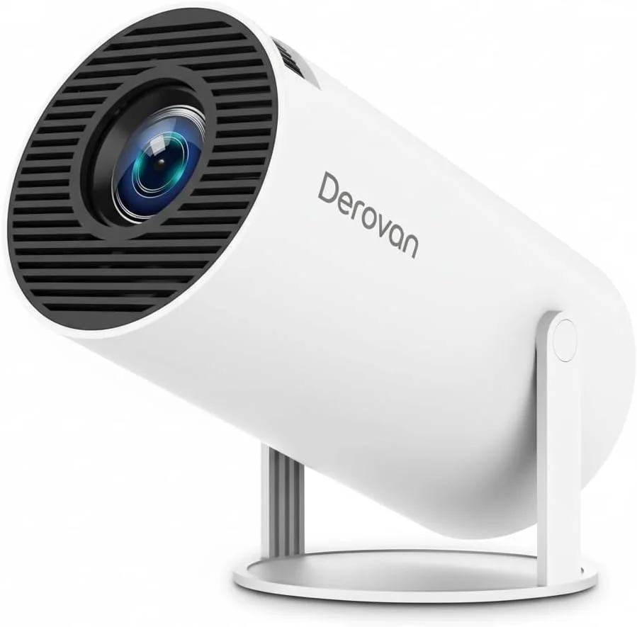 پروژکتور مینی هوشمند Derovan HY300 Pro با WiFi 6 و بلوتوث 5.0 | پروژکتور سینمای خانگی قابل حمل اندروید 11.0 با Keystone خودکار، حداکثر صفحه نمایش 130 اینچی، 720P Native، پشتیبانی از 4K، بلندگوی داخلی، 180 درجه پروژکتور مینی هوشمند Derovan HY300 Pro با WiFi 6 و بلوتوث 5.0 | پروژکتور سینمای خانگی قابل حمل اندروید 11.0 با Keystone خودکار، حداکثر صفحه نمایش 130 اینچی، 720P Native، پشتیبانی از 4K، بلندگوی داخلی، 180 درجه
