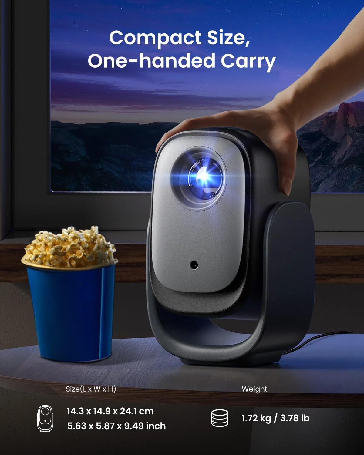 پروژکتور کوچک Dangbei N2 با وای فای و بلوتوث، دارای مجوز رسمی نتفلیکس، پروژکتور هوشمند قابل حمل 1080P با صدای دالبی، فوکوس خودکار، تصحیح کیستون خودکار، جلوگیری از موانع پروژکتور کوچک Dangbei N2 با وای فای و بلوتوث، دارای مجوز رسمی نتفلیکس، پروژکتور هوشمند قابل حمل 1080P با صدای دالبی، فوکوس خودکار، تصحیح کیستون خودکار، جلوگیری از موانع