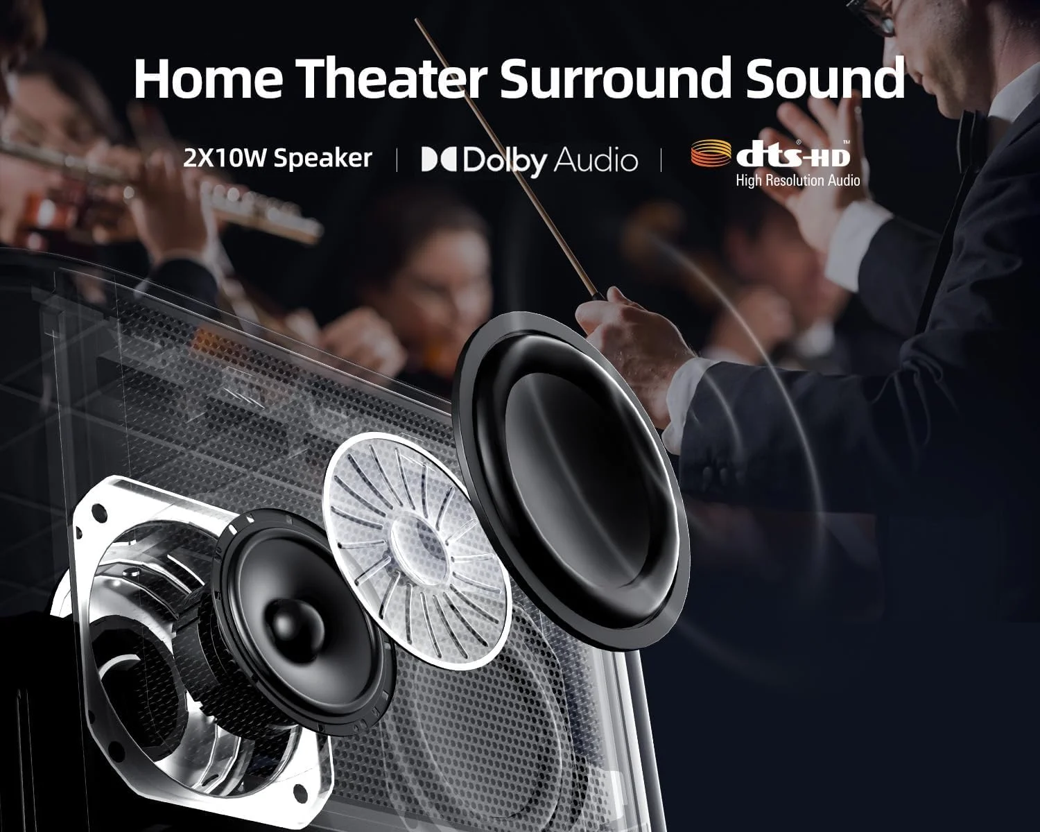 پروژکتور 4K دنگبی DBX3 Pro، 3200 لومن (3840 x 2160P)، مشکی، LCD، LED، HDMI، رابط HDMI، قابل حمل، نصب رومیزی پروژکتور 4K دنگبی DBX3 Pro، 3200 لومن (3840 x 2160P)، مشکی، LCD، LED، HDMI، رابط HDMI، قابل حمل، نصب رومیزی