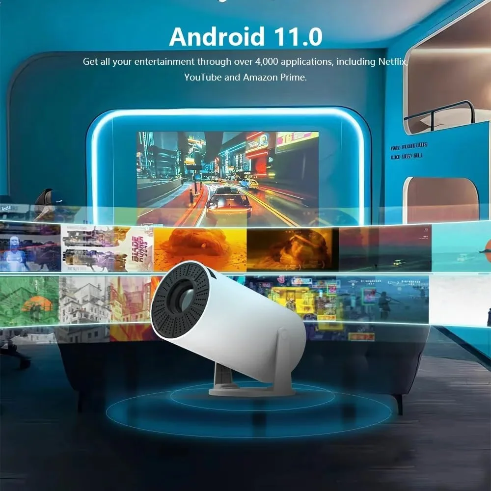 پروژکتور مینی CRONY WIFI 6 و بلوتوث 4K با پشتیبانی از 1080P، پروژکتور قابل حمل با چرخش 180 درجه و صفحه نمایش 130 اینچی، پروژکتور فیلم 4000 برنامه، تصحیح خودکار کیستون، سازگار با لپ تاپ، کامپیوتر و تلفن هوشمند پروژکتور مینی CRONY WIFI 6 و بلوتوث 4K با پشتیبانی از 1080P، پروژکتور قابل حمل با چرخش 180 درجه و صفحه نمایش 130 اینچی، پروژکتور فیلم 4000 برنامه، تصحیح خودکار کیستون، سازگار با لپ تاپ، کامپیوتر و تلفن هوشمند