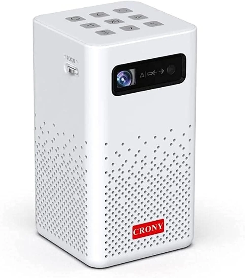 پروژکتور عمودی CRONY C900 با بلندگوی هوشمند بلوتوثی DLP، بلوتوث 5.0، پشتیبانی از 1080P، قابلیت آینه سازی بی سیم و باتری داخلی پروژکتور عمودی CRONY C900 با بلندگوی هوشمند بلوتوثی DLP، بلوتوث 5.0، پشتیبانی از 1080P، قابلیت آینه سازی بی سیم و باتری داخلی