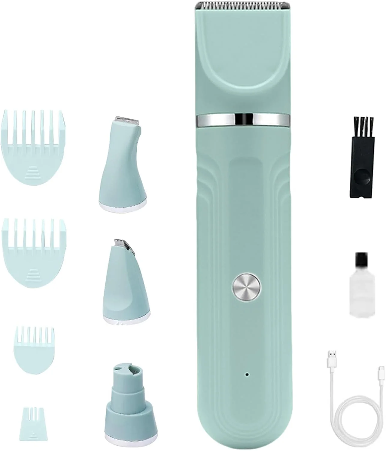 ست پیرایش سگ - ست پیرایش 4 در 1 برای سگ ها، ابزار برقی حرفه ای قیچی شارژی برای حمام توله سگ گربه خانگی در فضای داخلی ست پیرایش سگ - ست پیرایش 4 در 1 برای سگ ها، ابزار برقی حرفه ای قیچی شارژی برای حمام توله سگ گربه خانگی در فضای داخلی