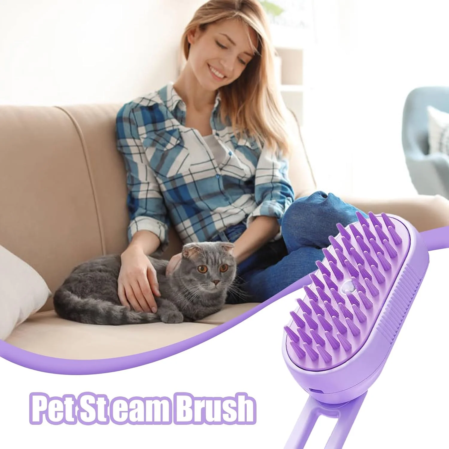 برس بخار گربه | برس موی گربه 4 در 1 USB ضد الکتریسیته ساکن | ابزار از بین بردن گره موی حیوانات خانگی برای حمام کردن در فضای باز، دوش گرفتن، تولد، تعطیلات، خانه، خوابگاه، آپارتمان، قفس، حمام برس بخار گربه | برس موی گربه 4 در 1 USB ضد الکتریسیته ساکن | ابزار از بین بردن گره موی حیوانات خانگی برای حمام کردن در فضای باز، دوش گرفتن، تولد، تعطیلات، خانه، خوابگاه، آپارتمان، قفس، حمام