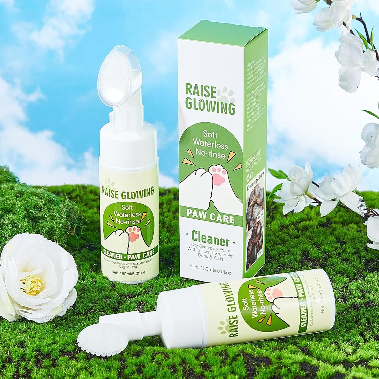 تمیز کننده پنجه سگ - واشر مرطوب کننده فوم دار - شستشوی پنجه سگ - برای حمام کردن در سفر، نظافت منزل، آراستگی، پیاده روی، روتین روزانه در فضای باز تمیز کننده پنجه سگ - واشر مرطوب کننده فوم دار - شستشوی پنجه سگ - برای حمام کردن در سفر، نظافت منزل، آراستگی، پیاده روی، روتین روزانه در فضای باز