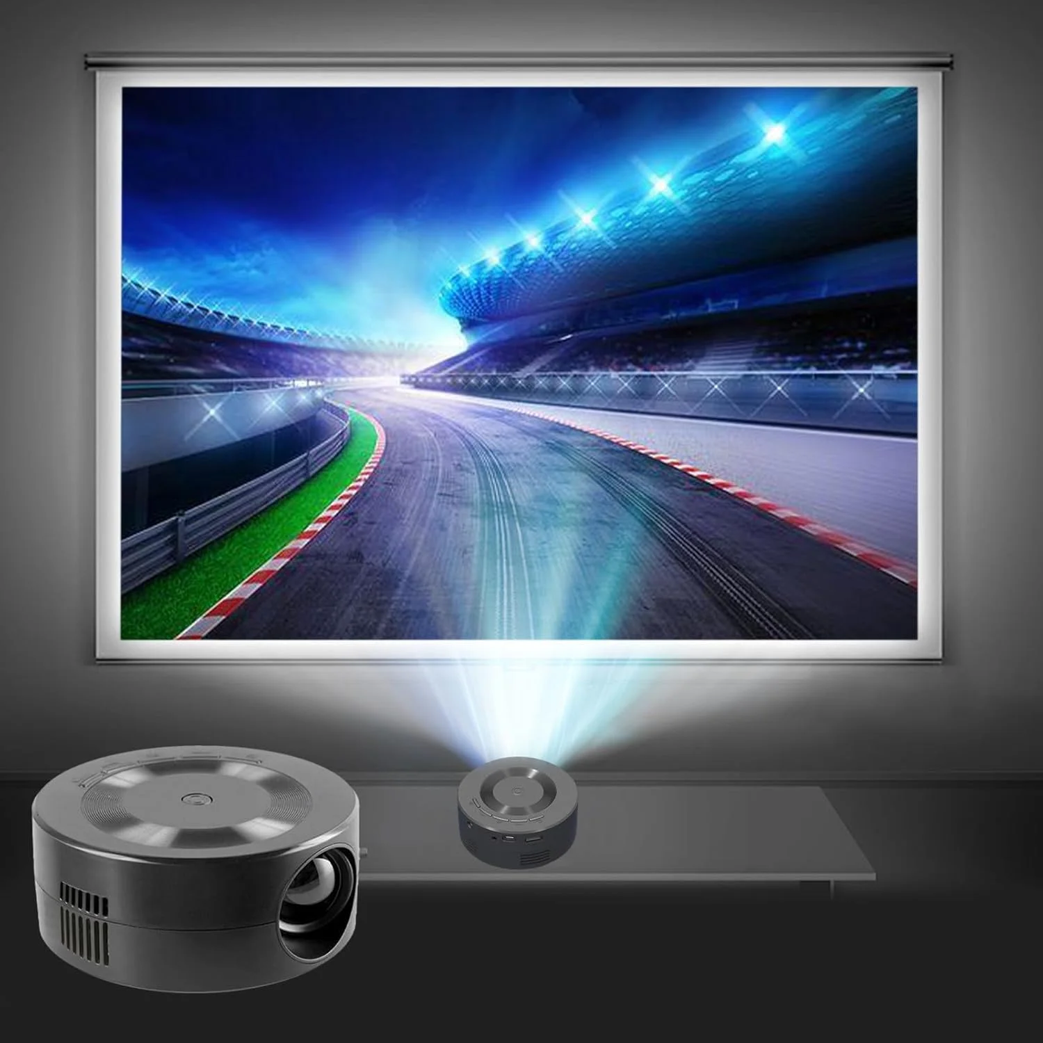 پروژکتور ویدیویی مینی CENXI، پروژکتور قابل حمل 1080P برای USB|تلفن اندروید، پروژکتور فضای باز، مینی تلویزیون برای خانه/کمپینگ/مسافرت/مهمانی، گجت های فناوری، وسایل جالب، روز مادر برای مادر همسر