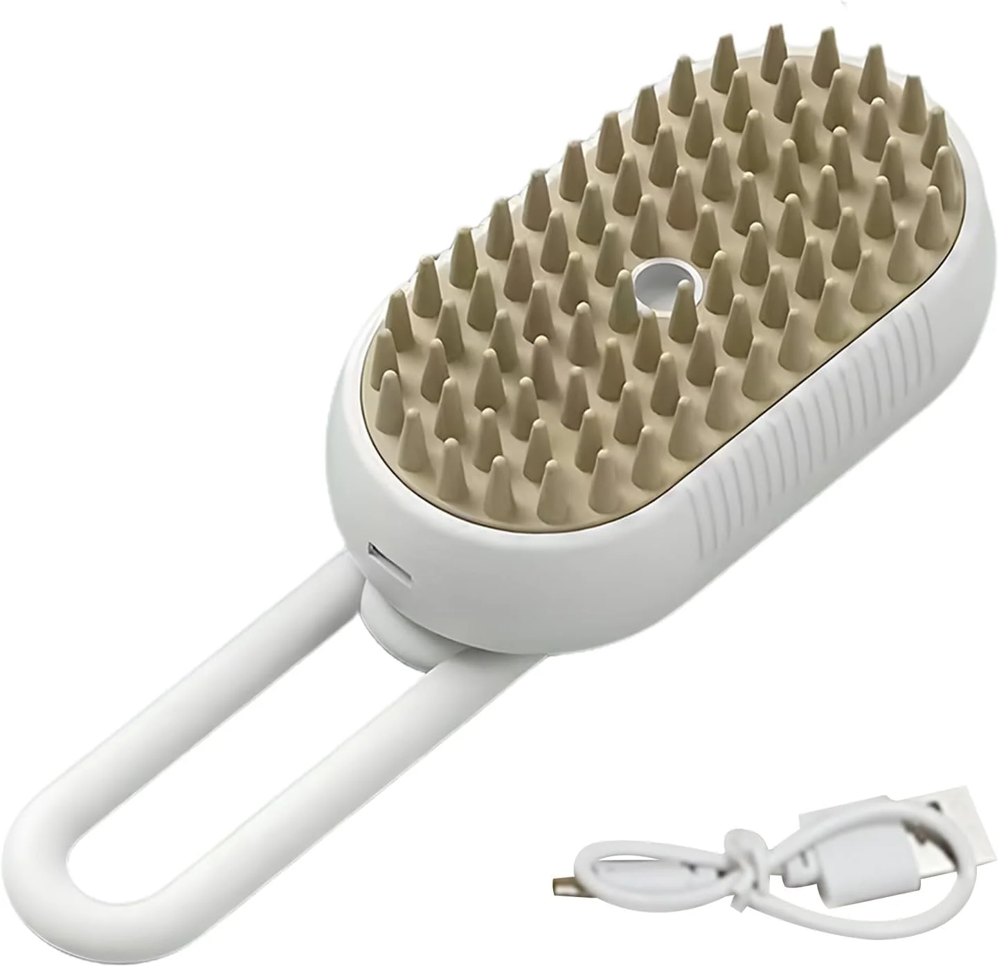 برس بخار حیوانات خانگی - شانه بچه گربه قابل شارژ USB، شانه ماساژ بی صدا و قابل حمل برای حمام دوش خانگی، مراقبت از توله سگ و خرگوش برس بخار حیوانات خانگی - شانه بچه گربه قابل شارژ USB، شانه ماساژ بی صدا و قابل حمل برای حمام دوش خانگی، مراقبت از توله سگ و خرگوش