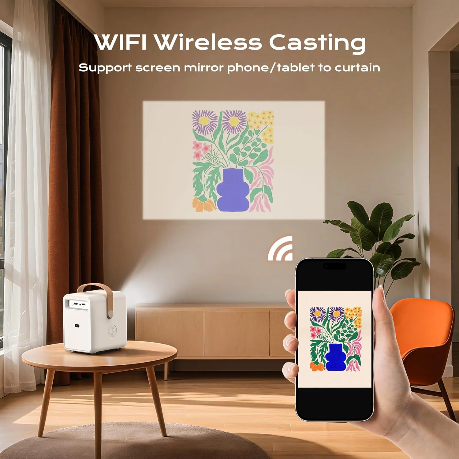 پروژکتور کوچک وای فای BESGEER برای تافتينگ، پروژکتور قابل حمل بلوتوث دار 5.2 با HDMI/Audio/USB، پروژکتور 1080p برای ردیابی طرح روی پارچه، فرش و قالیچه های خانگی پروژکتور کوچک وای فای BESGEER برای تافتينگ، پروژکتور قابل حمل بلوتوث دار 5.2 با HDMI/Audio/USB، پروژکتور 1080p برای ردیابی طرح روی پارچه، فرش و قالیچه های خانگی