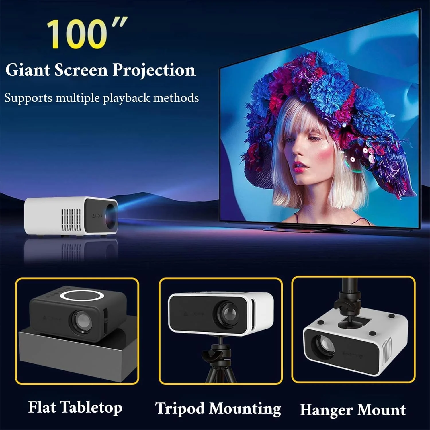 پروژکتور مینی Bewinner - پروژکتور قابل حمل TFT LCD با کیفیت 1080P Full HD به همراه بلندگو، پروژکتور تماشای فیلم خانوادگی برای لپ تاپ (دوشاخه UK) پروژکتور مینی Bewinner - پروژکتور قابل حمل TFT LCD با کیفیت 1080P Full HD به همراه بلندگو، پروژکتور تماشای فیلم خانوادگی برای لپ تاپ (دوشاخه UK)