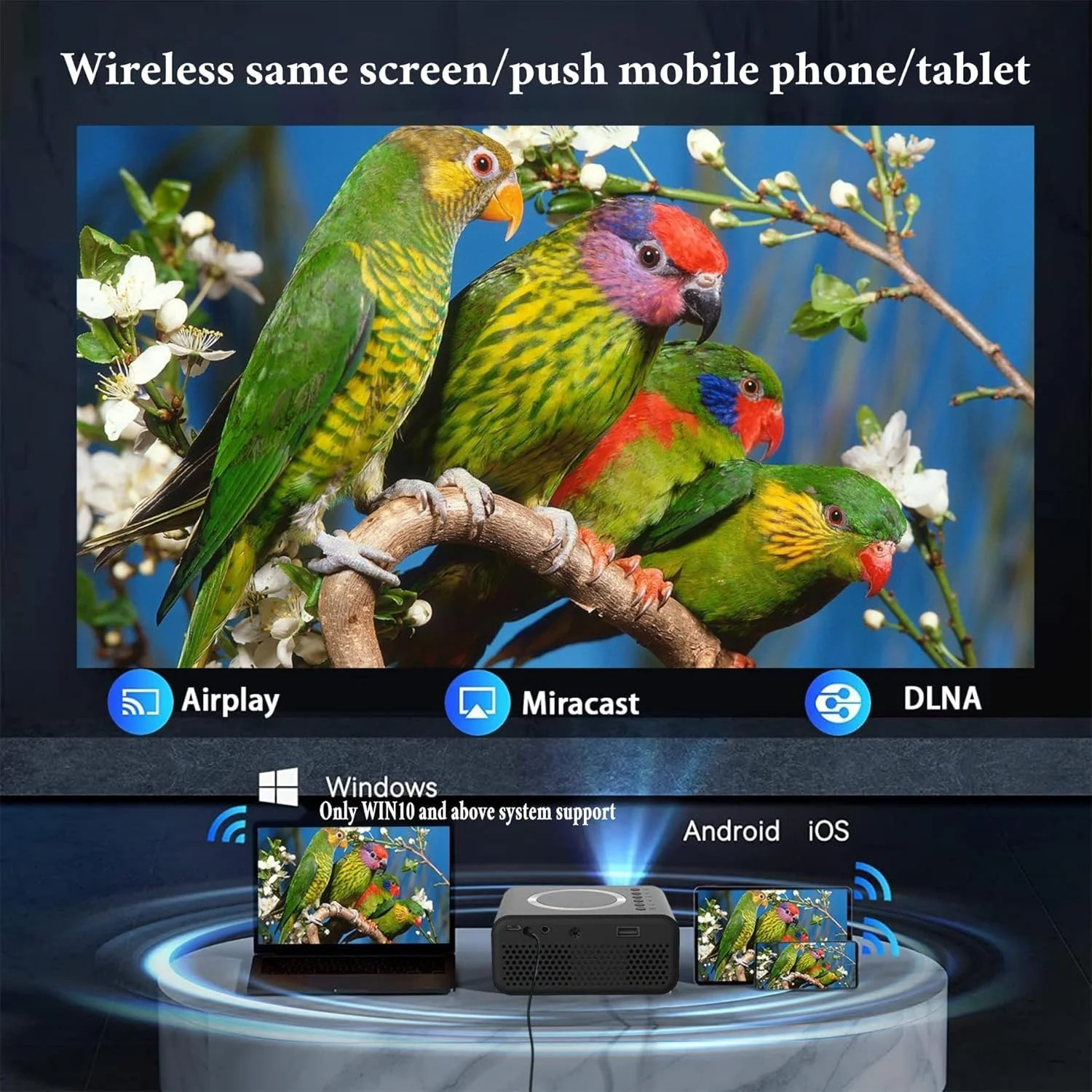 پروژکتور مینی Bewinner - پروژکتور قابل حمل TFT LCD با کیفیت 1080P Full HD به همراه بلندگو، پروژکتور تماشای فیلم خانوادگی برای لپ تاپ (دوشاخه UK) پروژکتور مینی Bewinner - پروژکتور قابل حمل TFT LCD با کیفیت 1080P Full HD به همراه بلندگو، پروژکتور تماشای فیلم خانوادگی برای لپ تاپ (دوشاخه UK)