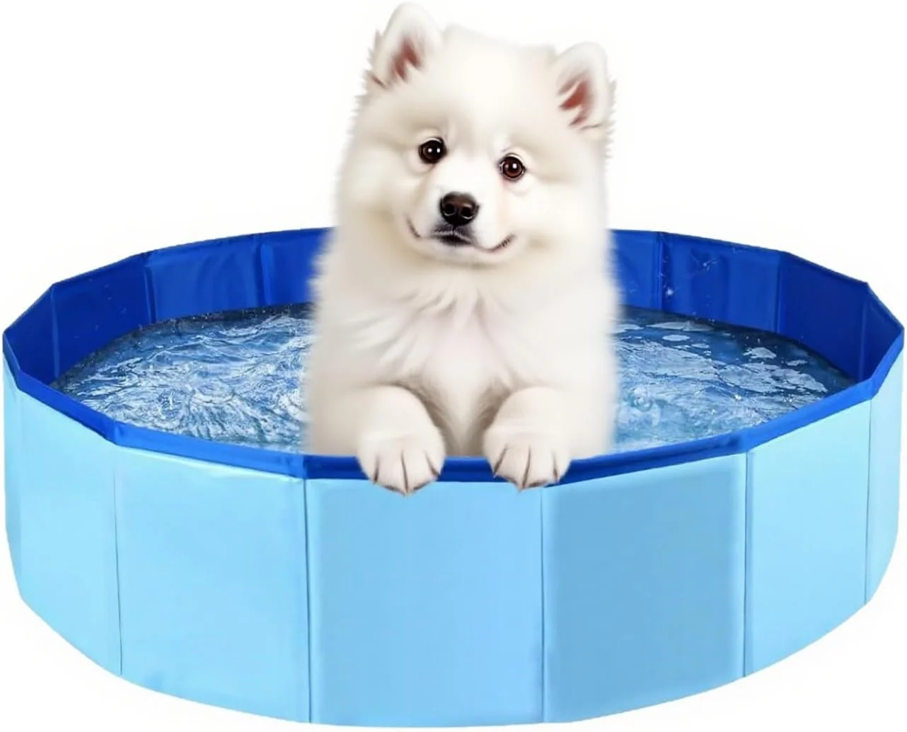 استخر تاشو سگ - وان حمام حیوانات خانگی قابل حمل - استخر ضد آب سگ و گربه برای باغ، بالکن، فضای باز، پیک نیک، ساحل، حیاط خلوت، کمپینگ استخر تاشو سگ - وان حمام حیوانات خانگی قابل حمل - استخر ضد آب سگ و گربه برای باغ، بالکن، فضای باز، پیک نیک، ساحل، حیاط خلوت، کمپینگ