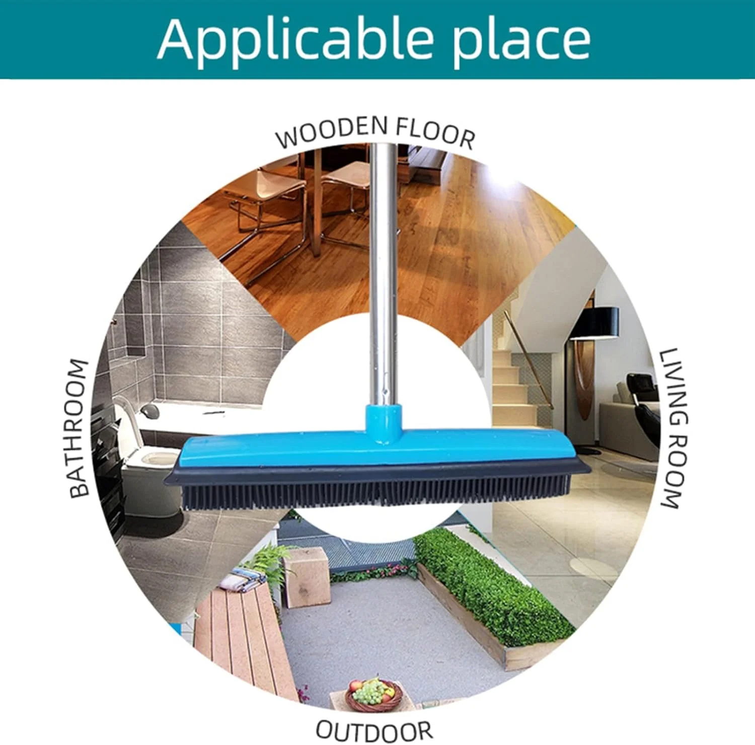 جارو موی حیوانات خانگی برای فرش | جارو دسته بلند برای موی حیوانات خانگی | اسکرابر چنگکی ارگونومیک و مقاوم برای از بین بردن پرز مناسب برای آپارتمان، کلاس درس، خوابگاه، منزل، آشپزخانه جارو موی حیوانات خانگی برای فرش | جارو دسته بلند برای موی حیوانات خانگی | اسکرابر چنگکی ارگونومیک و مقاوم برای از بین بردن پرز مناسب برای آپارتمان، کلاس درس، خوابگاه، منزل، آشپزخانه