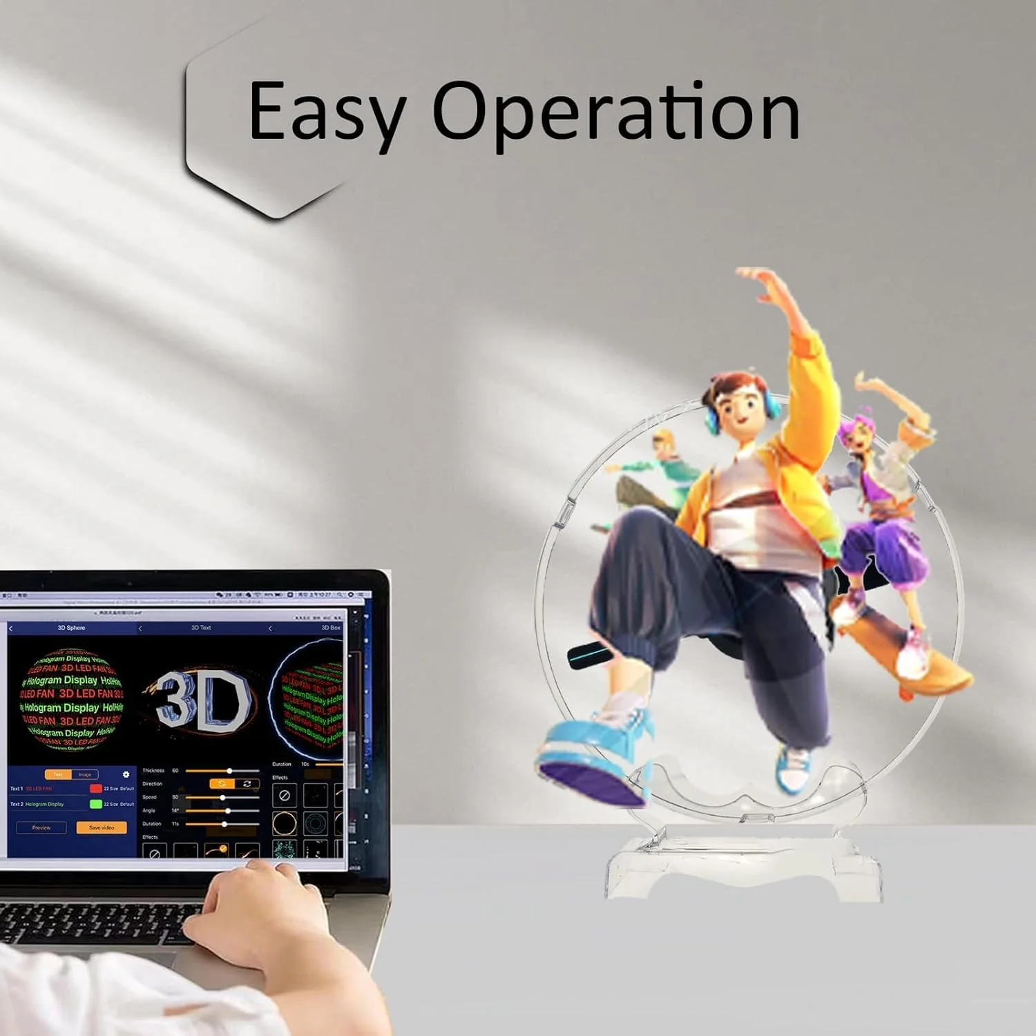 پروژکتور صفحه نمایش فن هولوگرام سه بعدی Azonee - کتابخانه ویدیویی 700، رزولوشن HD LED 2000 * 1444PX، نمایشگر LED رومیزی سقفی برای مغازه ها، کتابفروشی ها، رویدادهای نمایشگاهی (اندازه کوچک 4.7 اینچ) پروژکتور صفحه نمایش فن هولوگرام سه بعدی Azonee - کتابخانه ویدیویی 700، رزولوشن HD LED 2000 * 1444PX، نمایشگر LED رومیزی سقفی برای مغازه ها، کتابفروشی ها، رویدادهای نمایشگاهی (اندازه کوچک 4.7 اینچ)