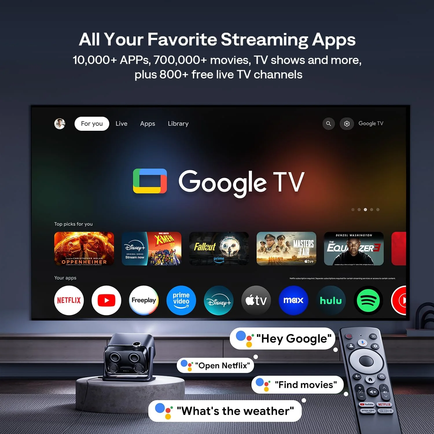 پروژکتور هوشمند کوچک 4 در 1 Aurzen Boom Mini با Google TV، پشتیبانی از 4K، مناسب سینمای خانگی و فضای باز، صدای 20W DoIby، پروژکتور 500 ANSI، فوکوس خودکار ToF و تصحیح کیستون، WiFi/Bluetooth/Mobile پروژکتور هوشمند کوچک 4 در 1 Aurzen Boom Mini با Google TV، پشتیبانی از 4K، مناسب سینمای خانگی و فضای باز، صدای 20W DoIby، پروژکتور 500 ANSI، فوکوس خودکار ToF و تصحیح کیستون، WiFi/Bluetooth/Mobile