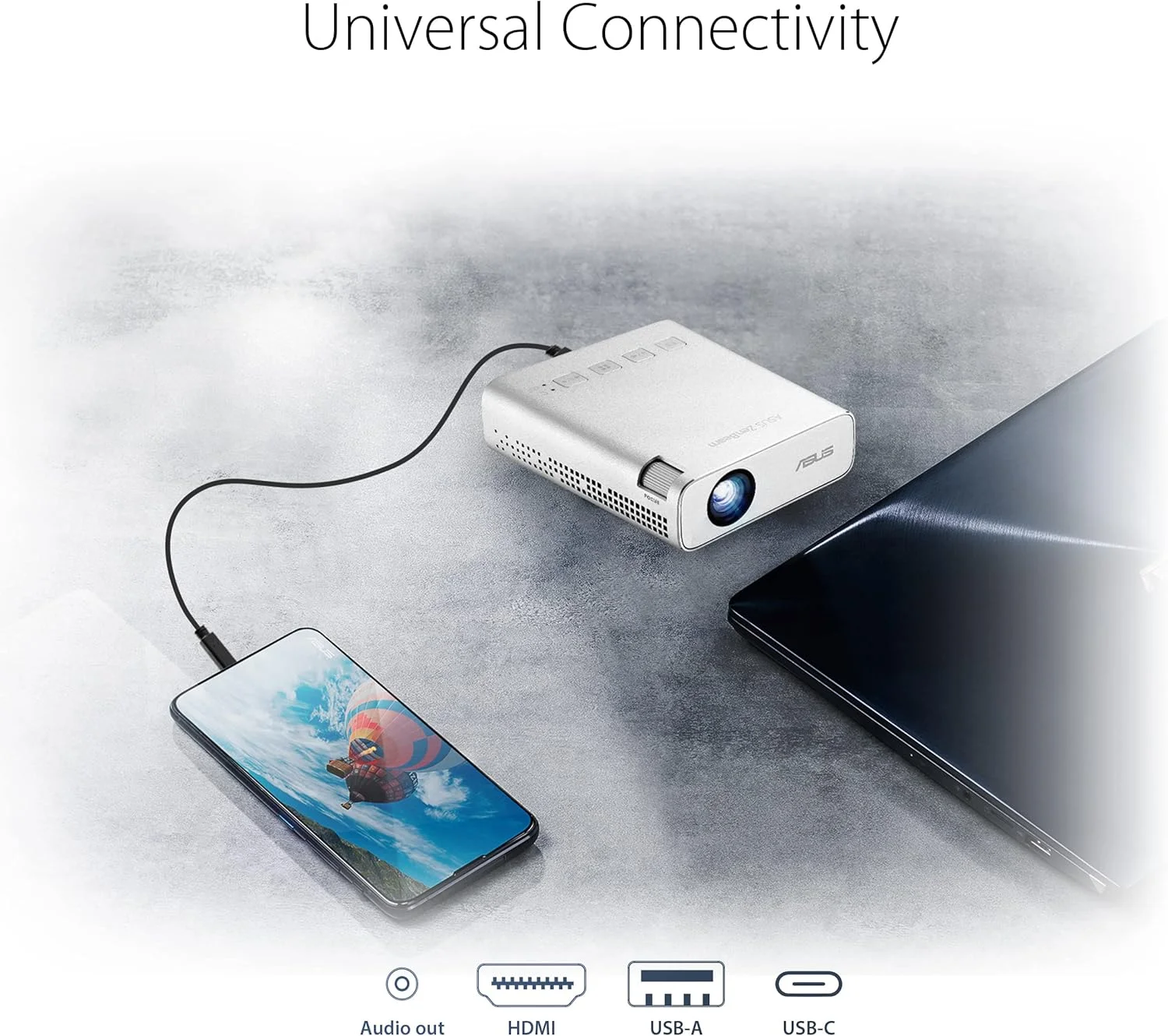 پروژکتور LED مینی ایسوس ZenBeam E1R – 200 لومن LED، رزولوشن WVGA (854x480)، حالت نمایش عمودی خودکار، باتری داخلی برای پخش ویدیو تا 4 ساعت پروژکتور LED مینی ایسوس ZenBeam E1R – 200 لومن LED، رزولوشن WVGA (854x480)، حالت نمایش عمودی خودکار، باتری داخلی برای پخش ویدیو تا 4 ساعت