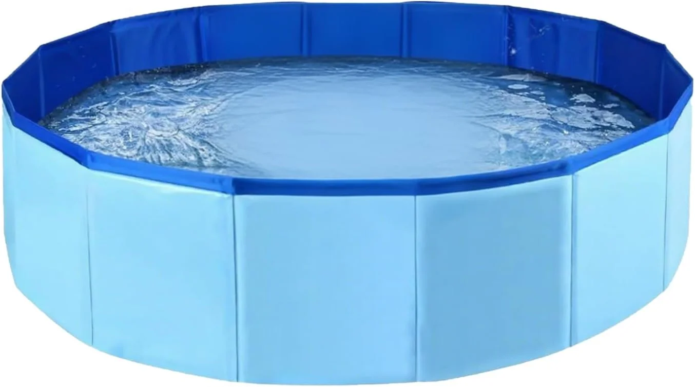 استخر تاشو سگ - وان حمام حیوانات خانگی در فضای باز، استخر تاشو گربه و سگ برای کمپینگ، باغ، ساحل، پاسیو، حیاط خلوت، داخل خانه، پیک نیک، بالکن و فضای باز