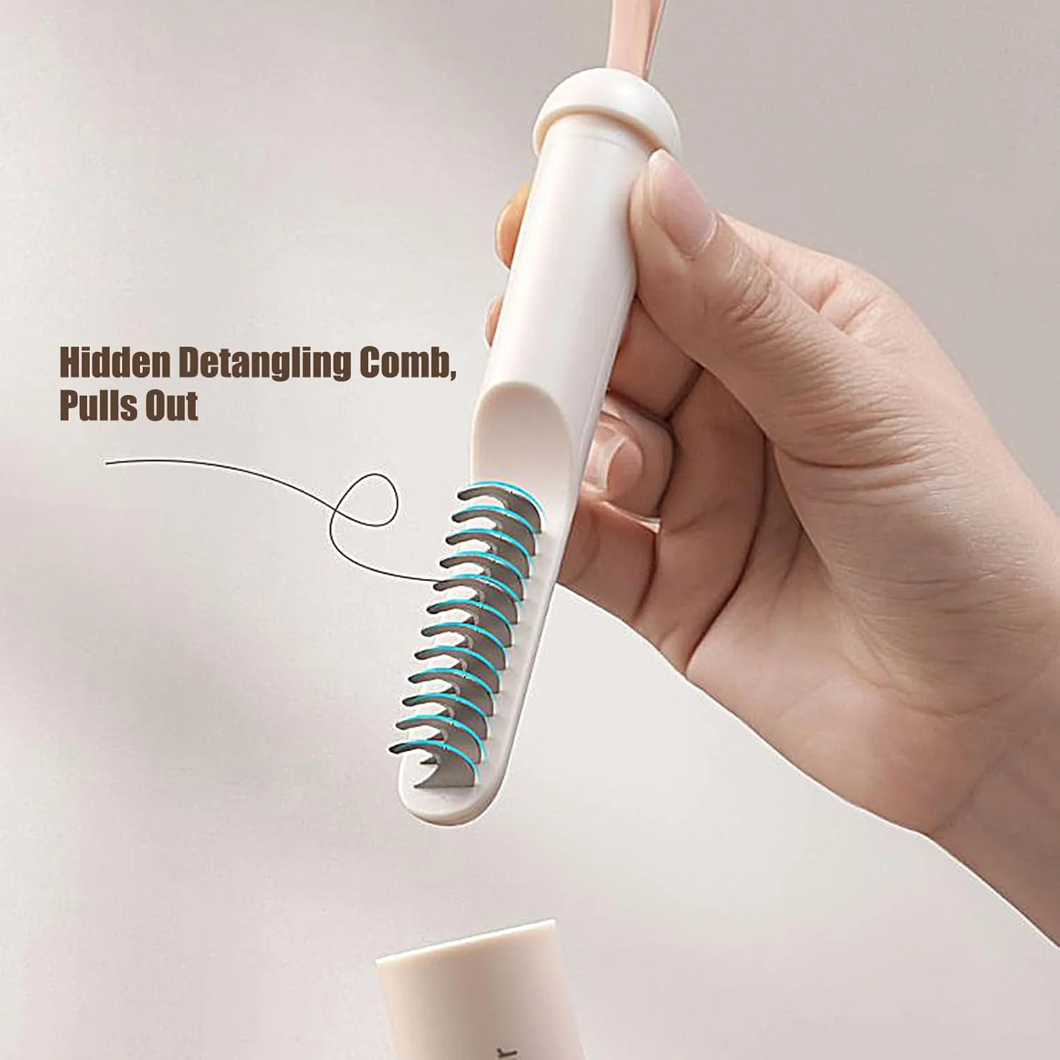 شانه گره باز کن سگ | برس ریزش مو سگ همراه با پرزگیر | شانه گره باز کن قابل حمل گربه برای حیوانات خانگی کوچک و بزرگ، بچه گربه ها و توله سگ ها