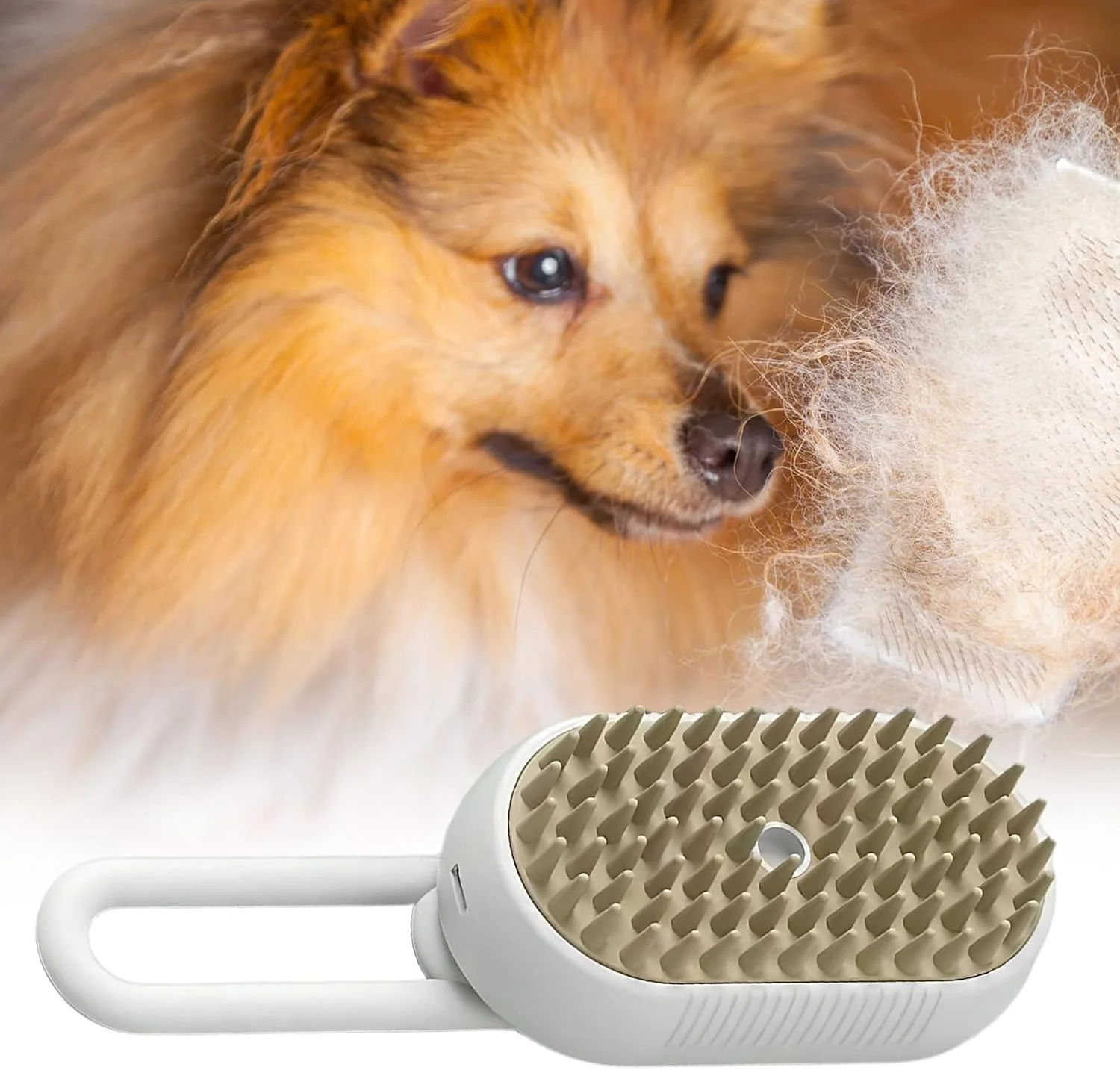 برس بخار حیوانات خانگی برای گربه، شانه بچه گربه قابل شارژ USB - شانه ماساژ قابل حمل و بی صدا برای حمام دوش خانگی، مسافرت در فضای باز، مراقبت از بچه گربه، خرگوش و توله سگ