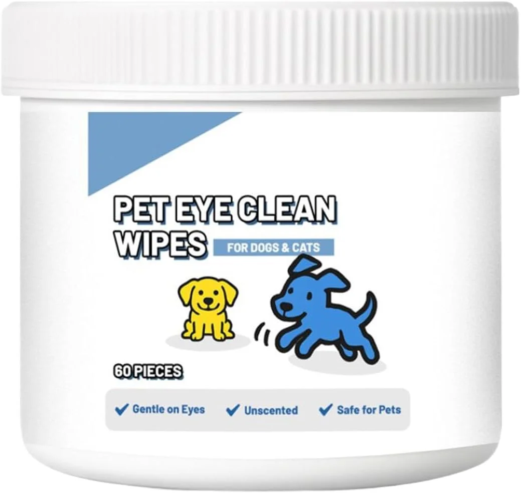 Dog Eye Wipes | Tear Stain Cleaner for Pet | Gentle Pet Tear Stain Wipes for Cats Travel Bathing Veterinary Home Use Outdoors Indoors Dog Eye Wipes | Tear Stain Cleaner for Pet | Gentle Pet Tear Stain Wipes for Cats Travel Bathing Veterinary Home Use Outdoors Indoors