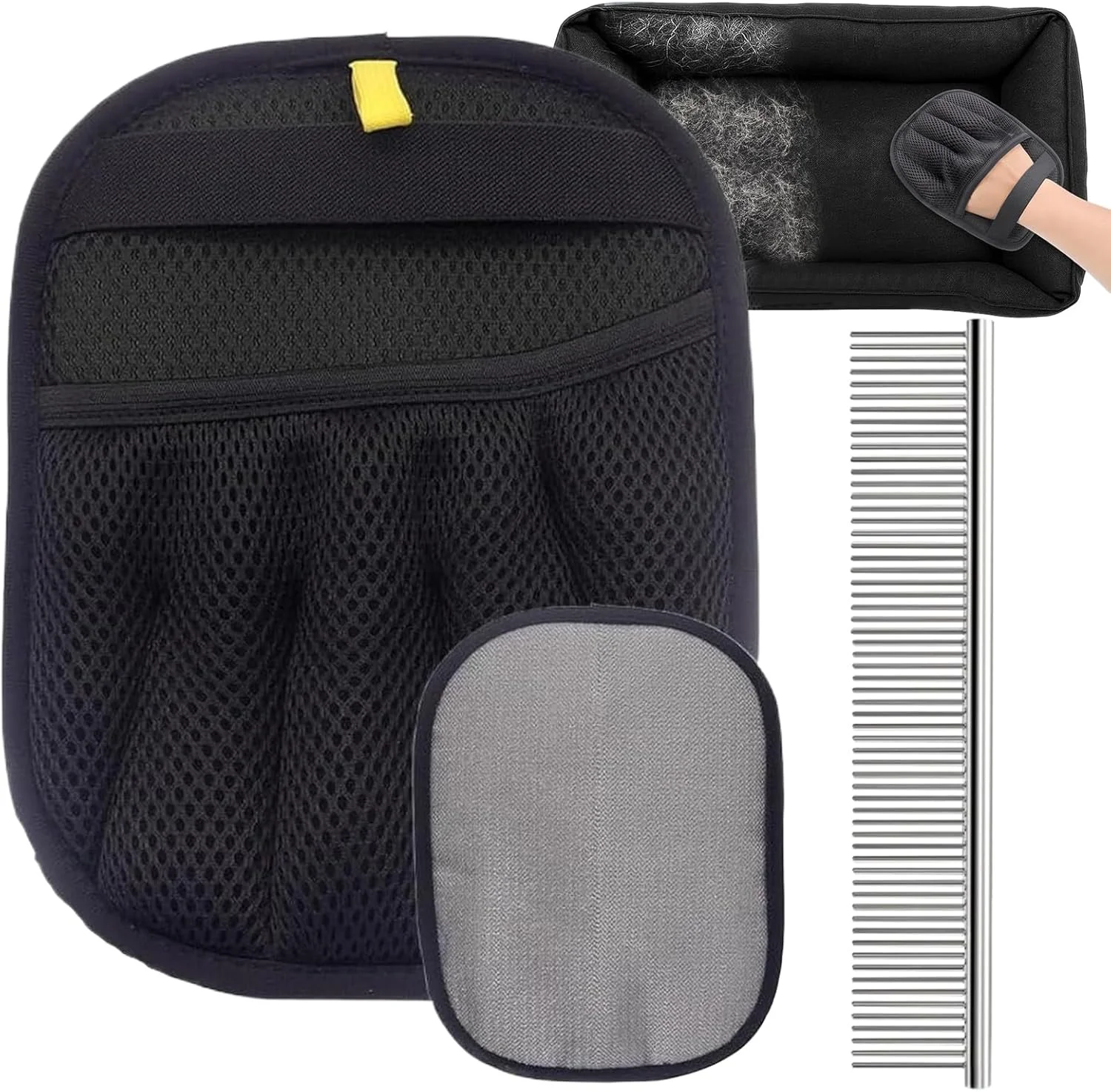 دستکش رفع موی حیوانات خانگی | برس دستکشی گربه، پاک کننده موی حیوانات خانگی - برس تمیز کننده الکترواستاتیک قابل استفاده مجدد برای حمام کردن بچه گربه، توله سگ، لباس، مبل، مبلمان، رختخواب، صندلی ماشین، فرش دستکش رفع موی حیوانات خانگی | برس دستکشی گربه، پاک کننده موی حیوانات خانگی - برس تمیز کننده الکترواستاتیک قابل استفاده مجدد برای حمام کردن بچه گربه، توله سگ، لباس، مبل، مبلمان، رختخواب، صندلی ماشین، فرش