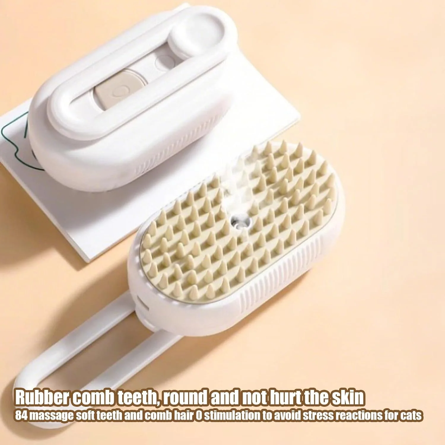 Steam Brush for Cats - USB Charging Detangling Brush,Gentle Pet Massage Tool for Puppy Kitten Bunny Care Indoor Outdoor Shower Bath Travel Steam Brush for Cats - USB Charging Detangling Brush,Gentle Pet Massage Tool for Puppy Kitten Bunny Care Indoor Outdoor Shower Bath Travel