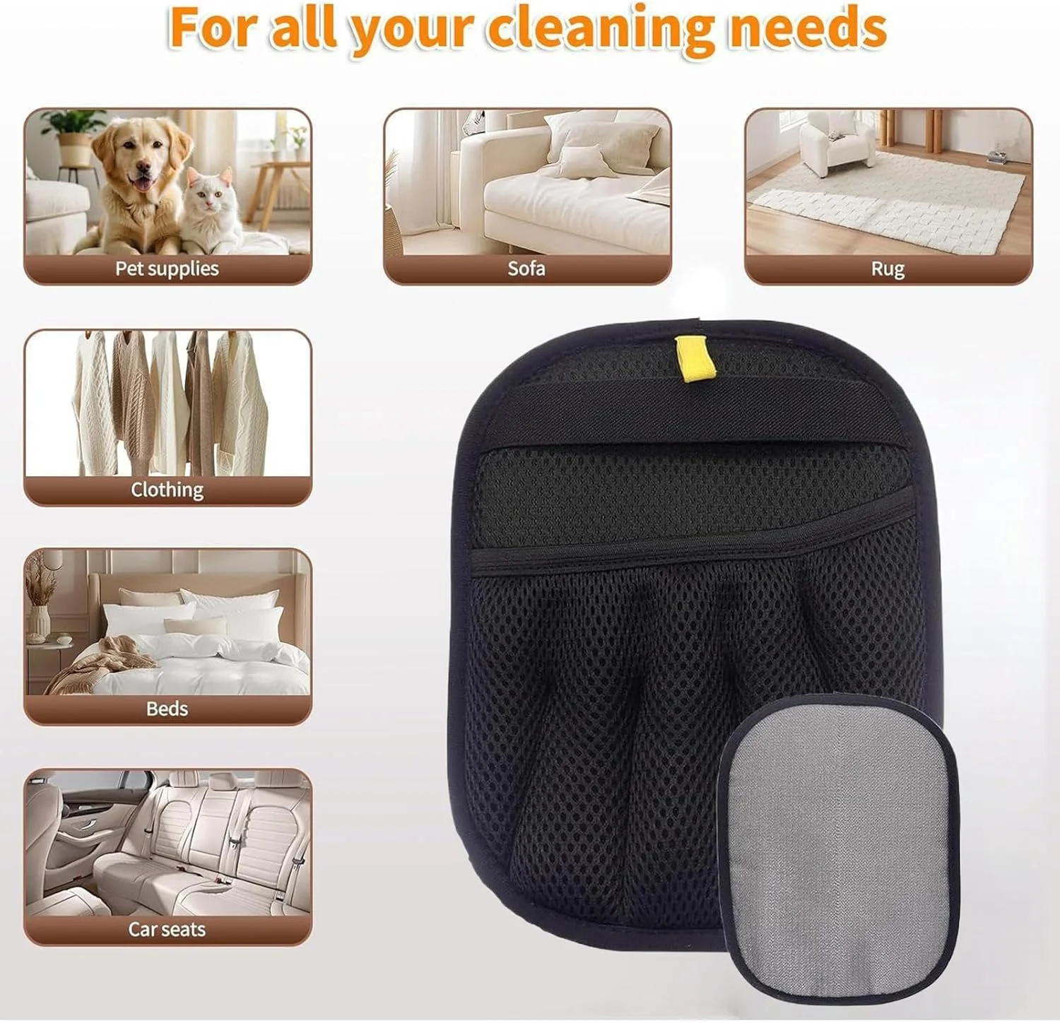 دستکش رفع موی حیوانات خانگی | برس دستکشی گربه، پاک کننده موی حیوانات خانگی - برس تمیز کننده الکترواستاتیک قابل استفاده مجدد برای حمام کردن بچه گربه، توله سگ، لباس، مبل، مبلمان، رختخواب، صندلی ماشین، فرش دستکش رفع موی حیوانات خانگی | برس دستکشی گربه، پاک کننده موی حیوانات خانگی - برس تمیز کننده الکترواستاتیک قابل استفاده مجدد برای حمام کردن بچه گربه، توله سگ، لباس، مبل، مبلمان، رختخواب، صندلی ماشین، فرش