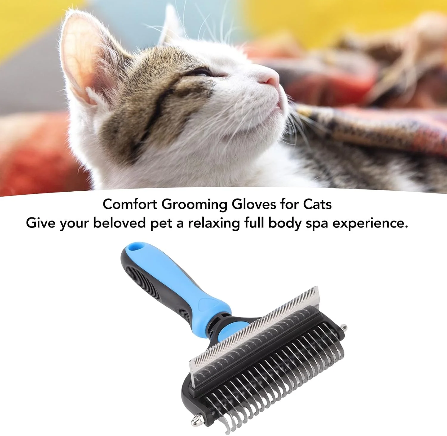 ست پیرایش حیوانات خانگی Depisuta، شانه گره باز کن و ریزش موی حرفه ای از جنس استیل ضد زنگ و ناخن گیر با دسته ارگونومیک، برای سگ ها و گربه ها کنترل ریزش موهای بلند