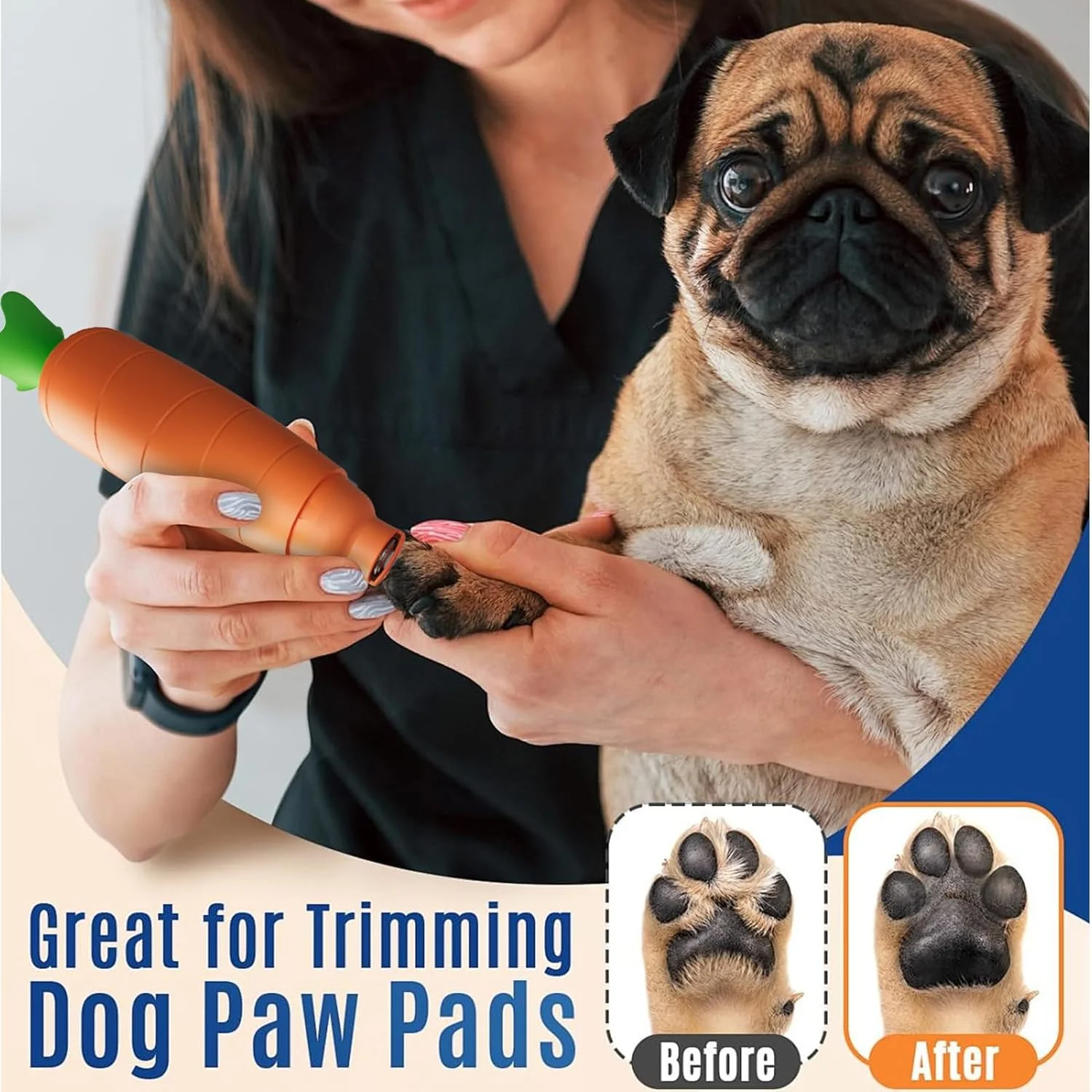 سوهان ناخن حیوانات خانگی، با چراغ LED داخلی | سوهان ناخن سگ - مناسب برای بچه گربه، توله سگ، حیوانات کوچک، منزل، حمام، پناهگاه، مسافرت سوهان ناخن حیوانات خانگی، با چراغ LED داخلی | سوهان ناخن سگ - مناسب برای بچه گربه، توله سگ، حیوانات کوچک، منزل، حمام، پناهگاه، مسافرت