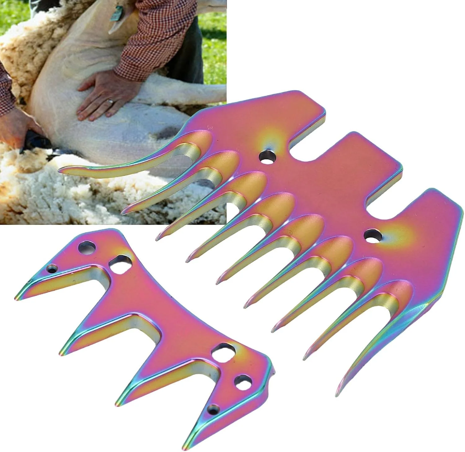 تیغه قیچی پشم چین Jiawu دندانه خمیده تیغه قیچی پشم چین Jiawu دندانه خمیده