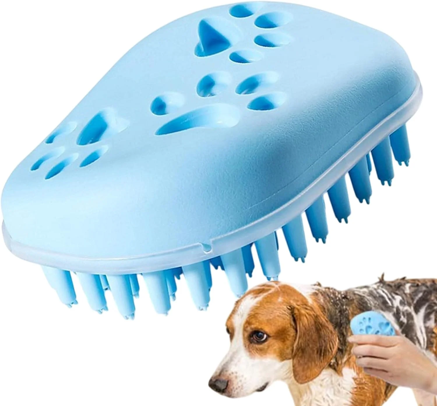 برس تمیز کننده سگ | برس ماساژ آرامش بخش | پاک کننده سیلیکونی نرم شانه ارگونومیک برای مراقبت روزانه نظافت منزل مسافرت شستشو حمام در فضای باز آرامش برس تمیز کننده سگ | برس ماساژ آرامش بخش | پاک کننده سیلیکونی نرم شانه ارگونومیک برای مراقبت روزانه نظافت منزل مسافرت شستشو حمام در فضای باز آرامش