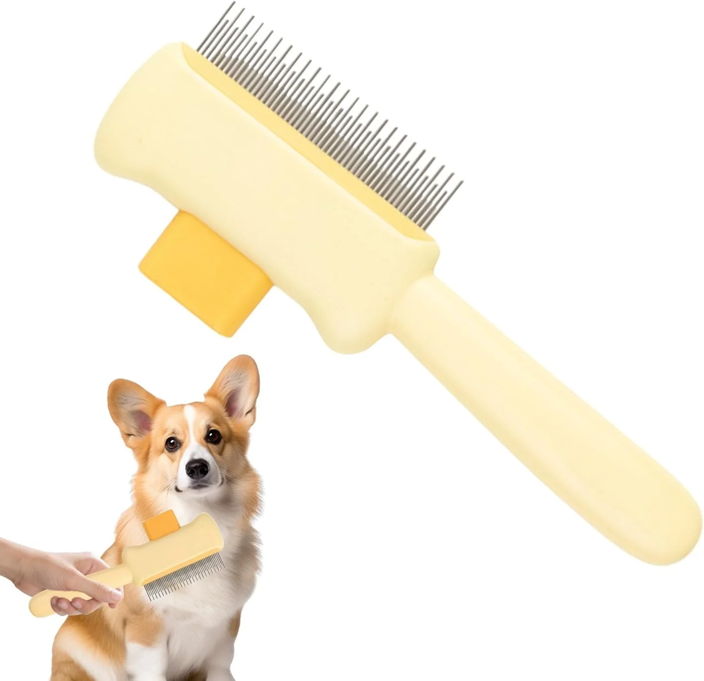 شانه موی حیوانات خانگی، شانه ماساژ موی گربه | برس های ماساژ سگ با طراحی ارگونومیک، لوازم حیوانات خانگی برای همستر، خرگوش، بچه گربه، توله سگ