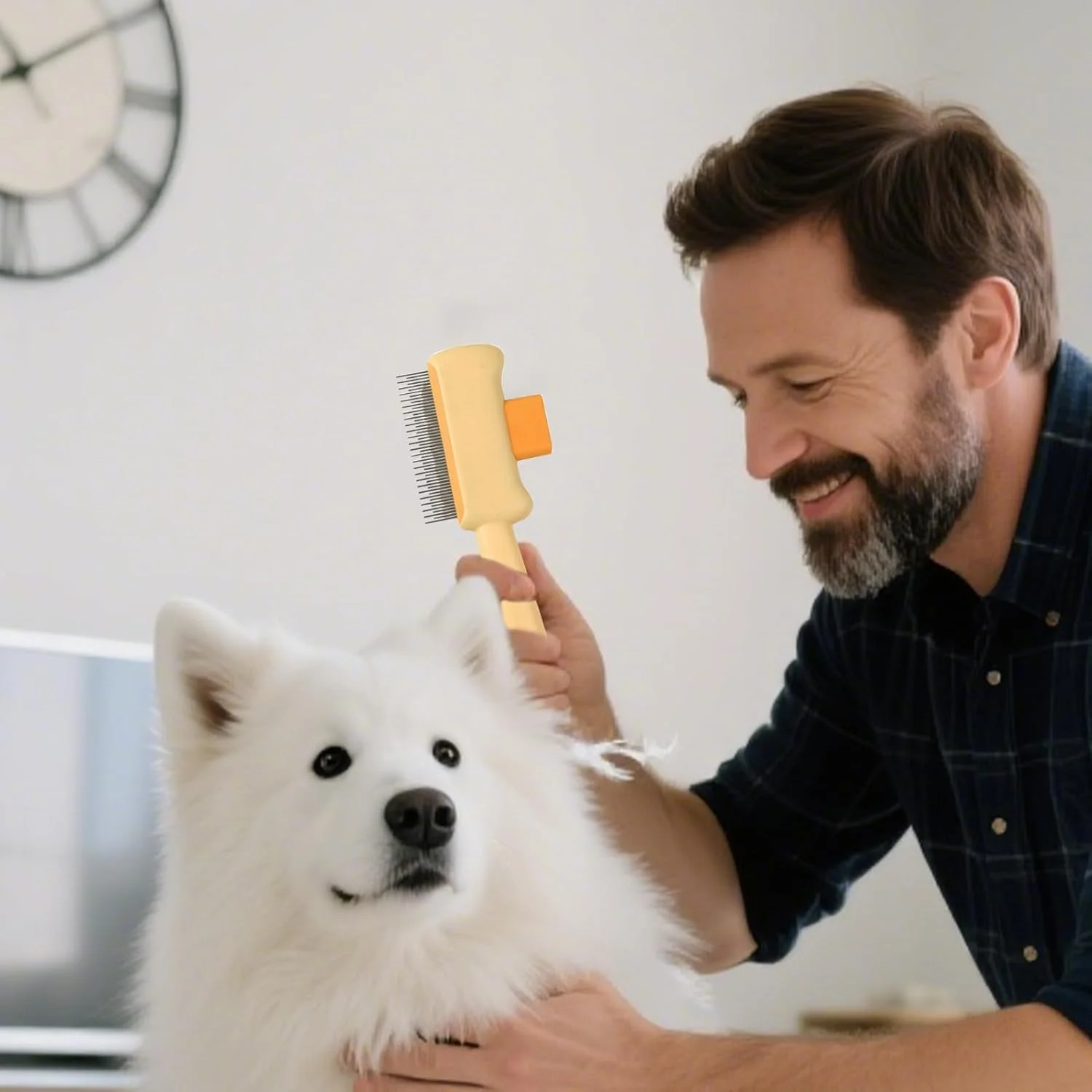 شانه موی حیوانات خانگی، شانه ماساژ موی گربه | برس های ماساژ سگ با طراحی ارگونومیک، لوازم حیوانات خانگی برای همستر، خرگوش، بچه گربه، توله سگ