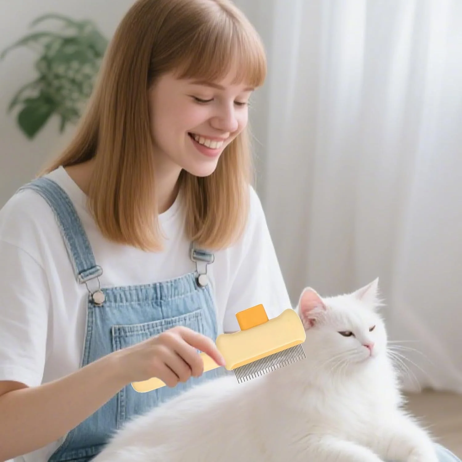 شانه موی حیوانات خانگی، شانه ماساژ موی گربه | برس های ماساژ سگ با طراحی ارگونومیک، لوازم حیوانات خانگی برای همستر، خرگوش، بچه گربه، توله سگ