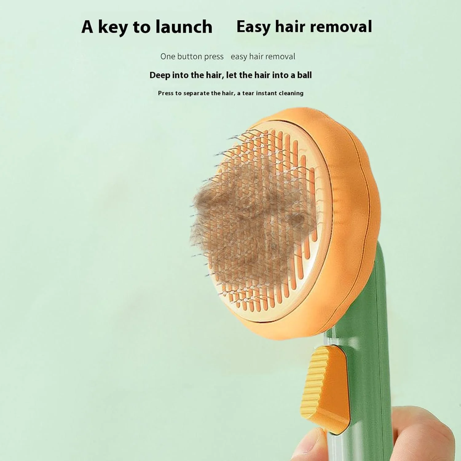 برس نظافت گربه | شانه برس موی حیوانات خانگی برای سگ ها، شانه گره باز کن خود تمیز شونده با عملکرد ماساژ برای بچه گربه، توله سگ، حمام، شستشو، دوش، مراقبت از موی فرش خانگی