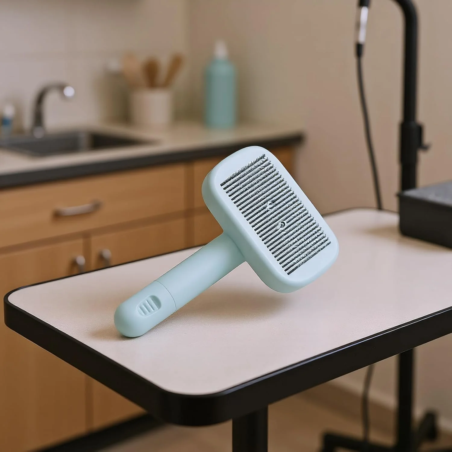 برس مو پاک کن خودکار، برس نظافت سگ برای ریزش مو | ابزار ضد الکتریسیته ساکن برای باز کردن گره مو، ماساژ و از بین بردن گره خوردگی موهای بلند یا کوتاه حیوانات خانگی