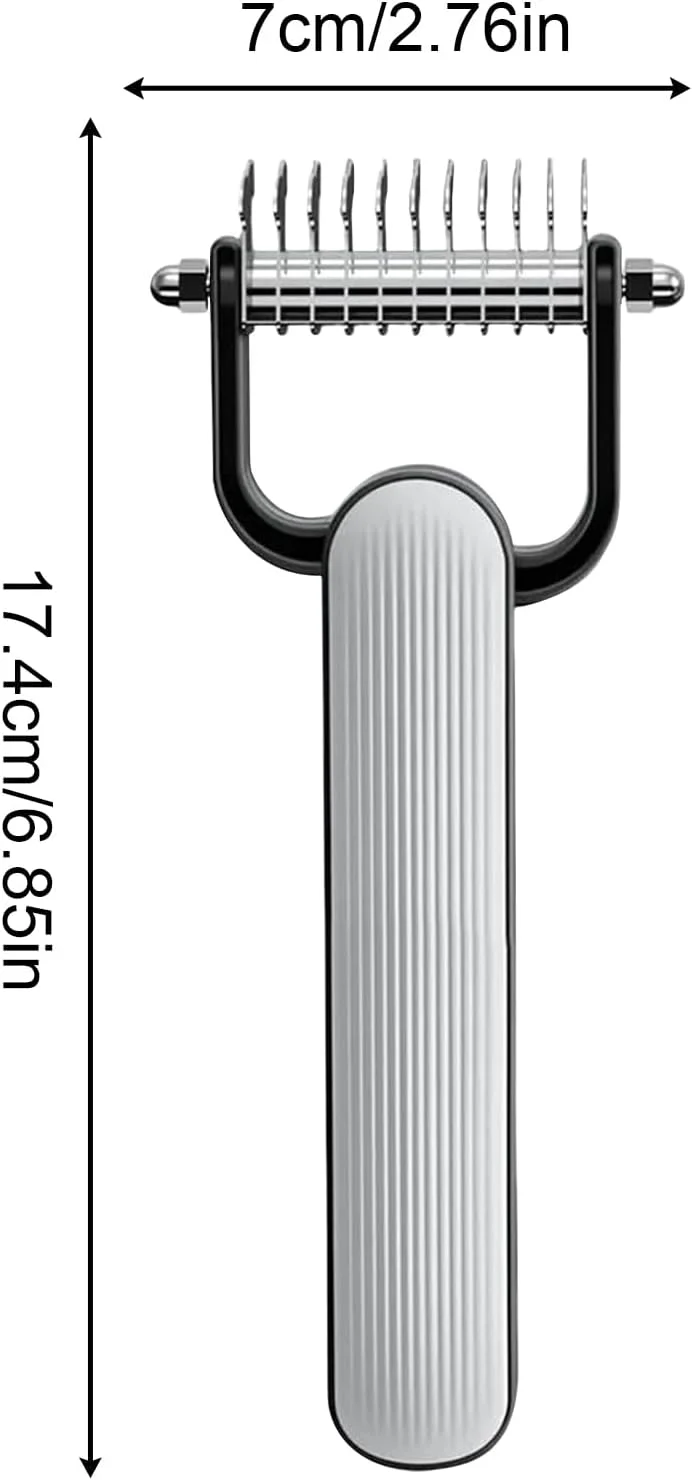 برس سگ برای ریزش مو - برس های سگ برای نظافت - شانه گره باز کن دو طرفه گربه، ابزار ریزش مو برای گلدن دودل، پودل، اسب، حیوانات خانگی