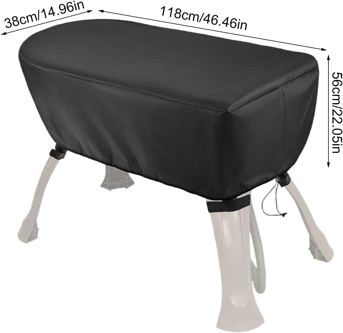 روکش تاشو وان حمام سگ 118x56x38 سانتی متر پارچه آکسفورد ضد گرد و غبار و ضد آب روکش تاشو وان حمام سگ 118x56x38 سانتی متر پارچه آکسفورد ضد گرد و غبار و ضد آب