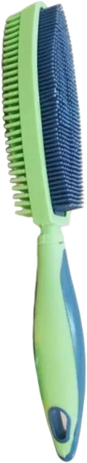 برس سگ برای ریزش مو - ابزار دو طرفه - برس نظافت گربه، برای خرگوش، بچه گربه، توله سگ، از بین بردن موهای ریخته شده، تمیز کردن حمام و دوش