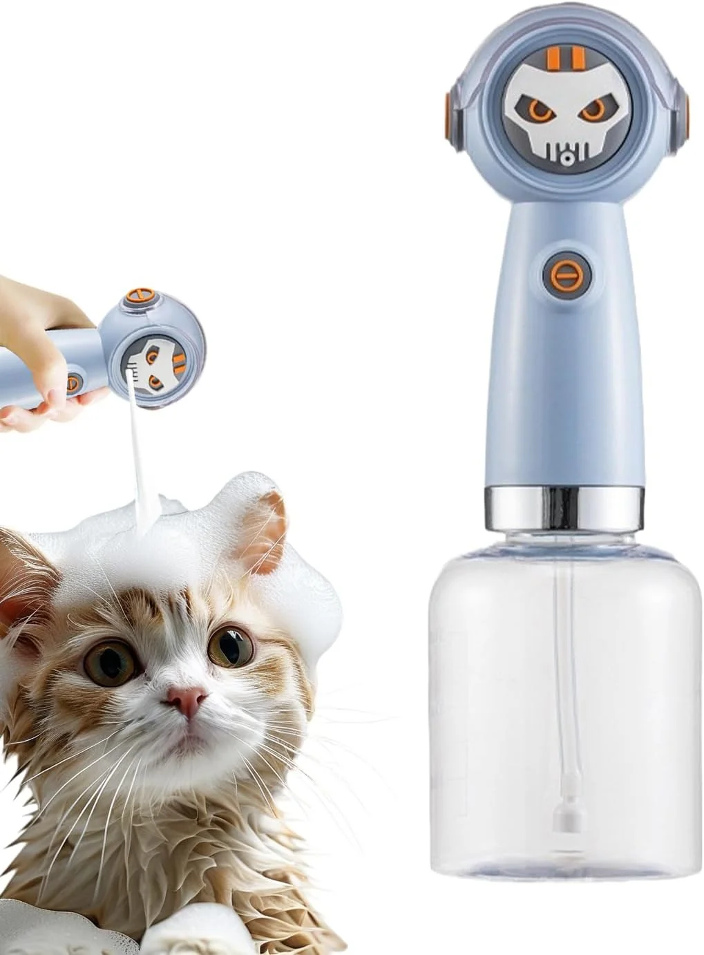 پخش کننده صابون سگ | اسپری سر دوش ارگونومیک - پخش کننده صابون فومینگ اتوماتیک گربه، برای شستشو حمام اسپا وان حمام خانه گربه سگ حمام پخش کننده صابون سگ | اسپری سر دوش ارگونومیک - پخش کننده صابون فومینگ اتوماتیک گربه، برای شستشو حمام اسپا وان حمام خانه گربه سگ حمام